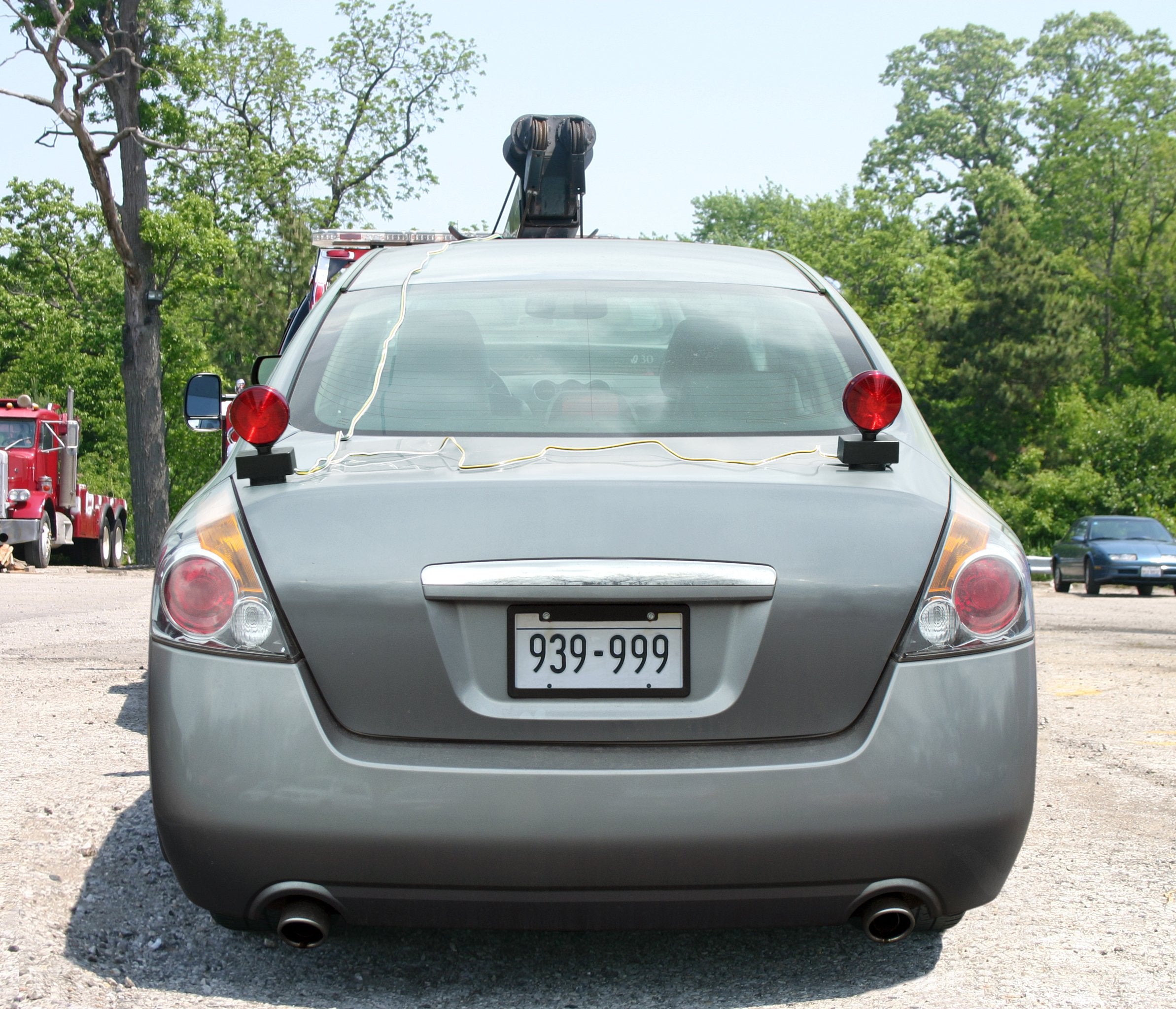 Blazer International C6300 2-Sided Magnetic Trailer Towing Light Kit, Red And Amber