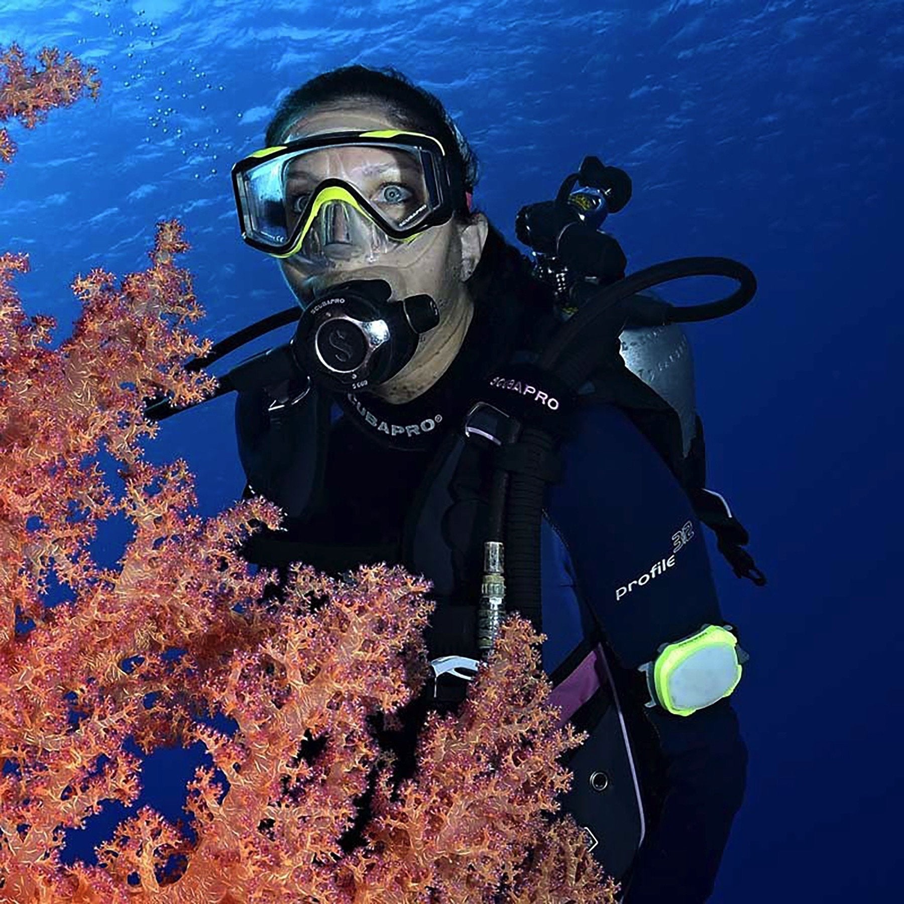 Princeton Tec Meridian Strobe/Beacon - Neon Yellow