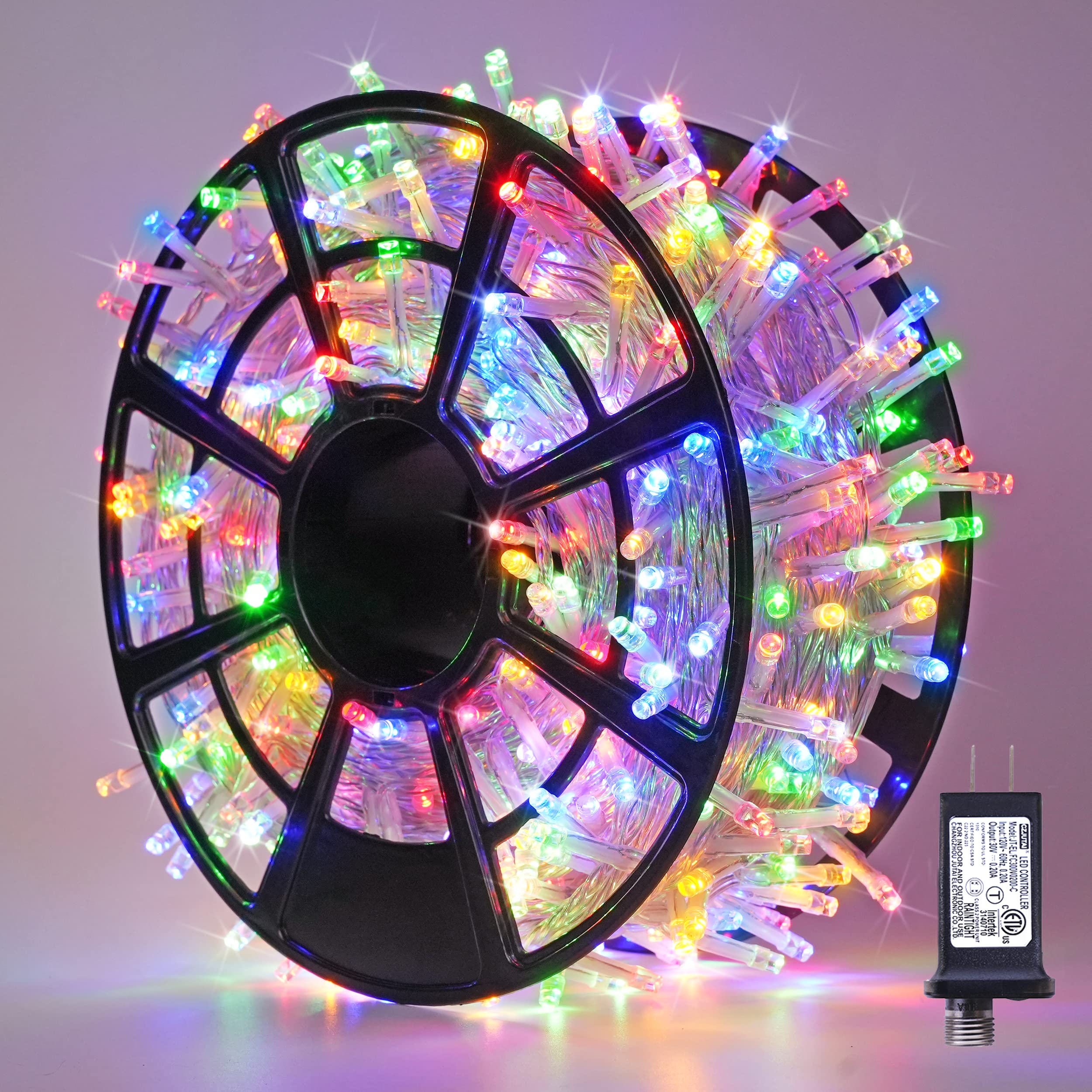 JMEXSUSS 168FT 600 LED Christmas Lights Outdoor Waterproof 8 Modes Christmas String Lights Multicolor Christmas Tree Lights Indoor Plug in Party Holiday Christmas Decorations