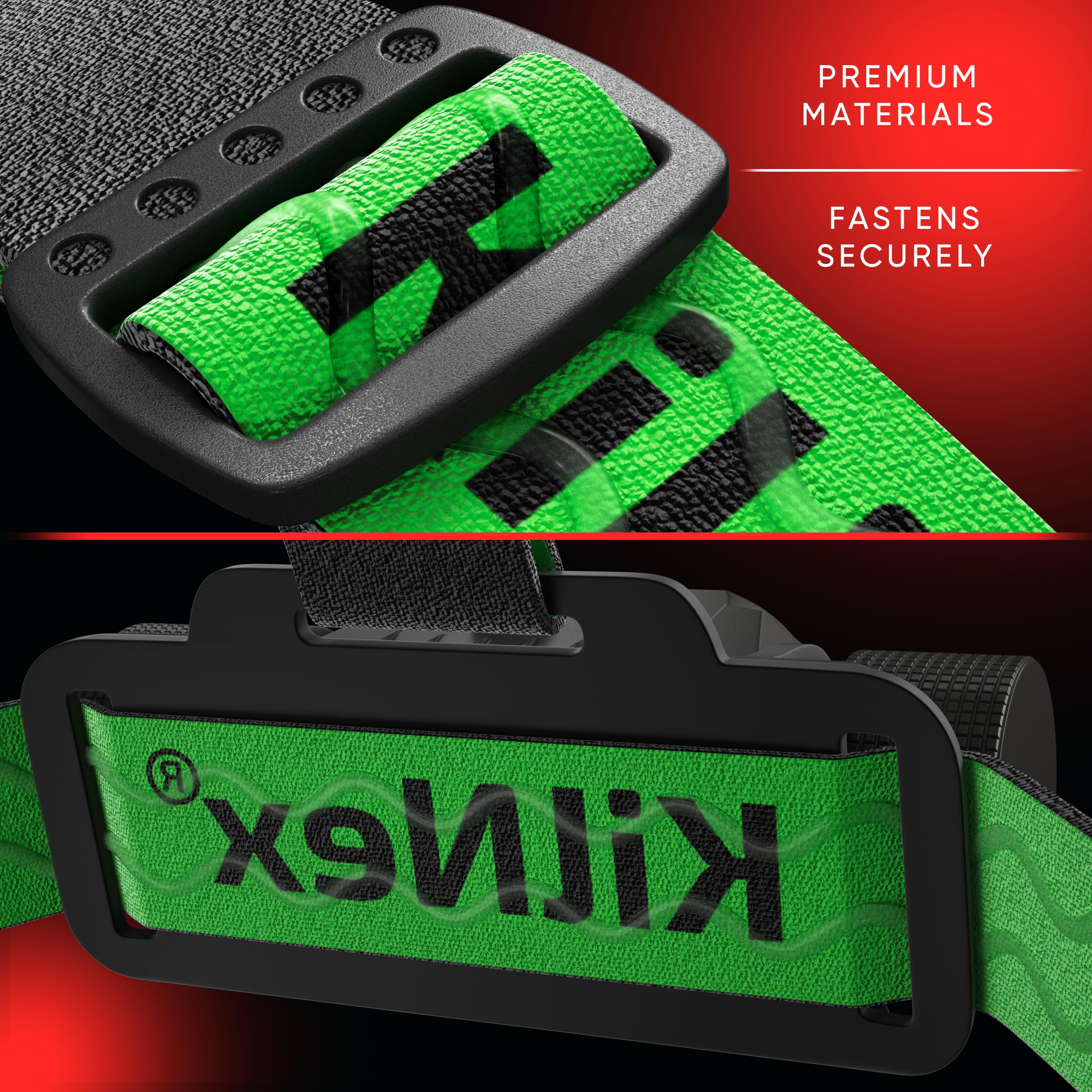 Kilnex Red Light Headlamp - 1100 Lumens White & Red Led | Rechargeable Headlamp, Case And Battery Included, Usb Type C Charging