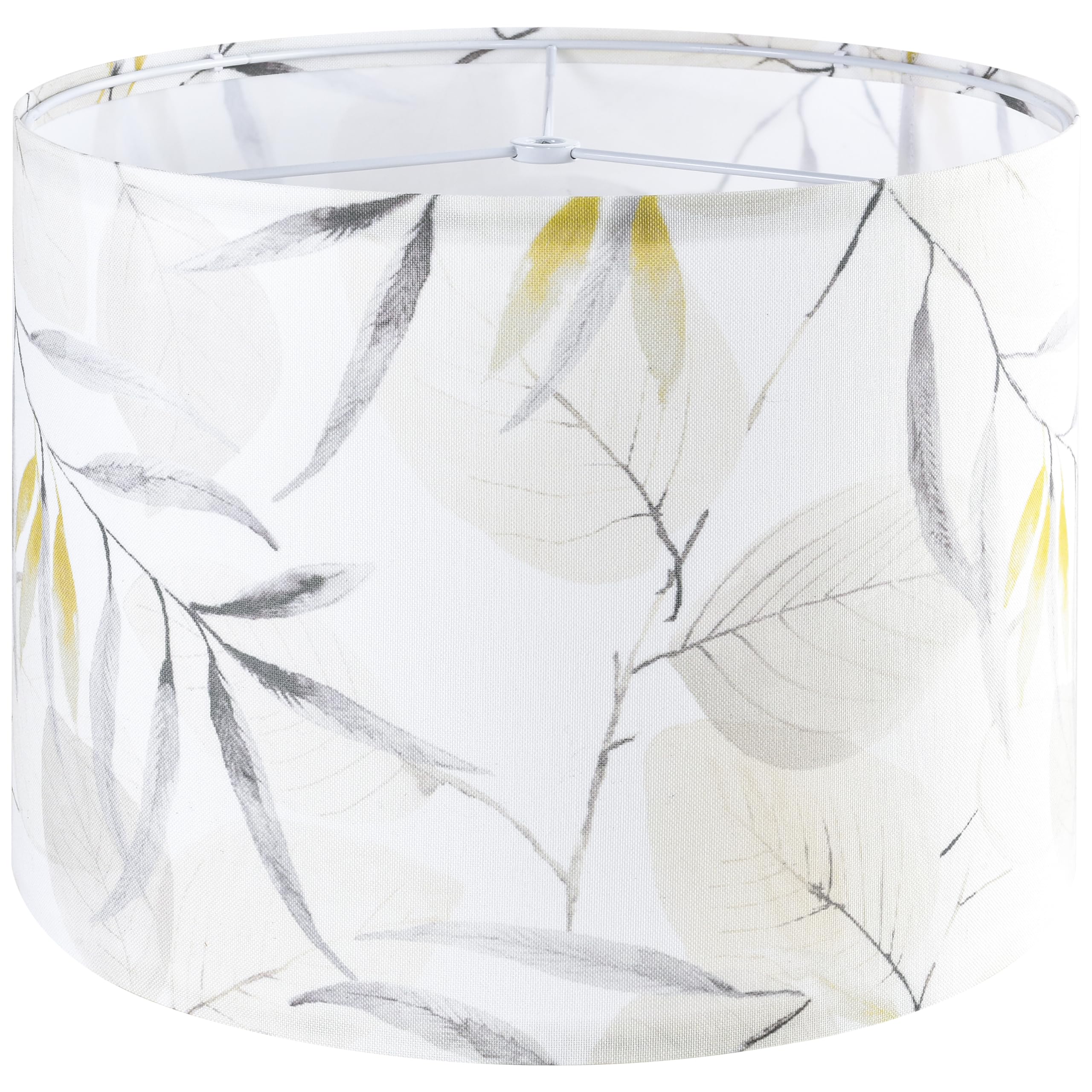 Go&So Drum Lampshades Printed Lamp Shades - 13 X 13 X 10 - Ideal For Table & Floor Lamps Natural Linen- Hand Crafted - Farmhouse