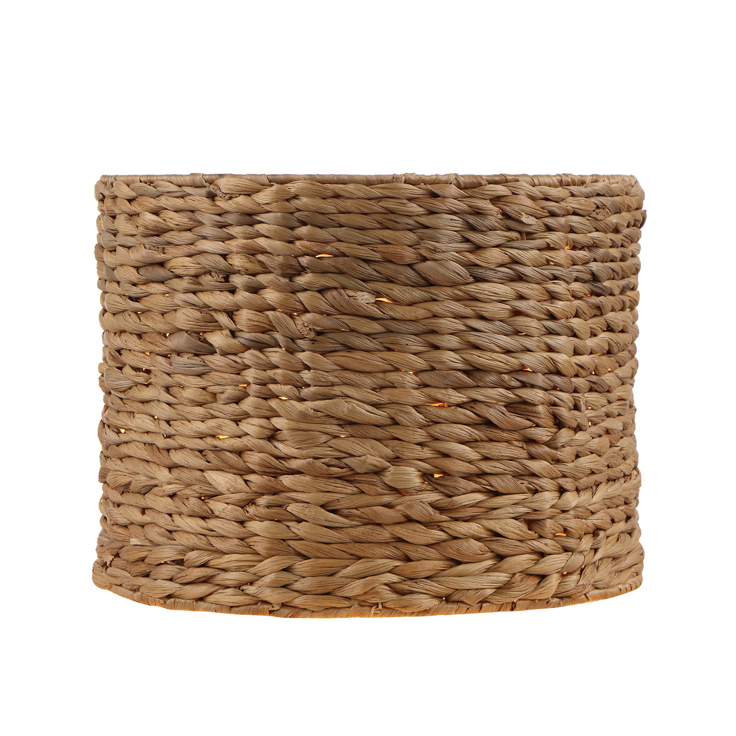 Aspen Creative 31605, Water Hyacinth Spider Drum Shade, 12&quot; Top X 12&quot; Bottom X 9&quot; Height