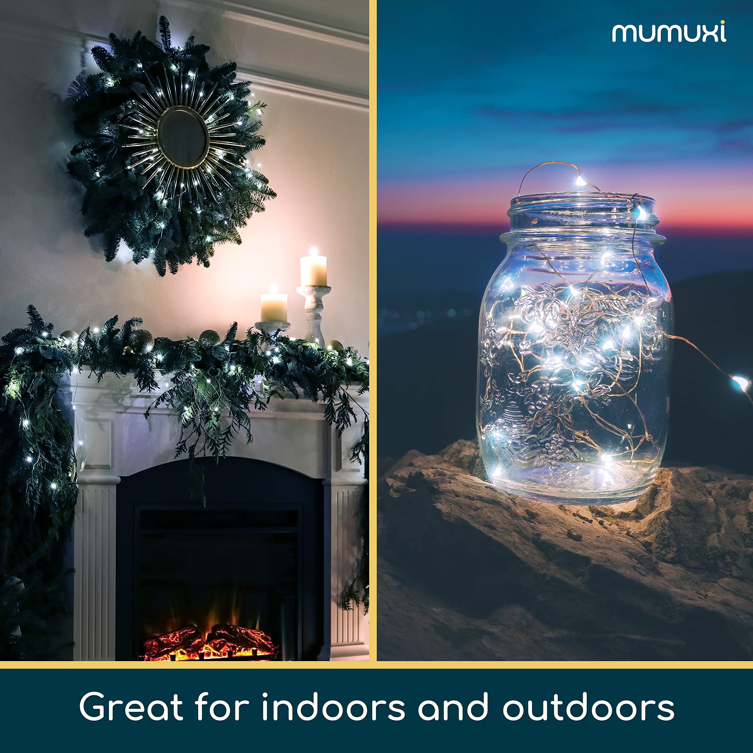 MUMUXI Fairy Lights 12 Pack, 7.2ft Battery Operated String Lights, 20 Mini LEDs, Cool White, Perfect for Weddings and Home Decor
