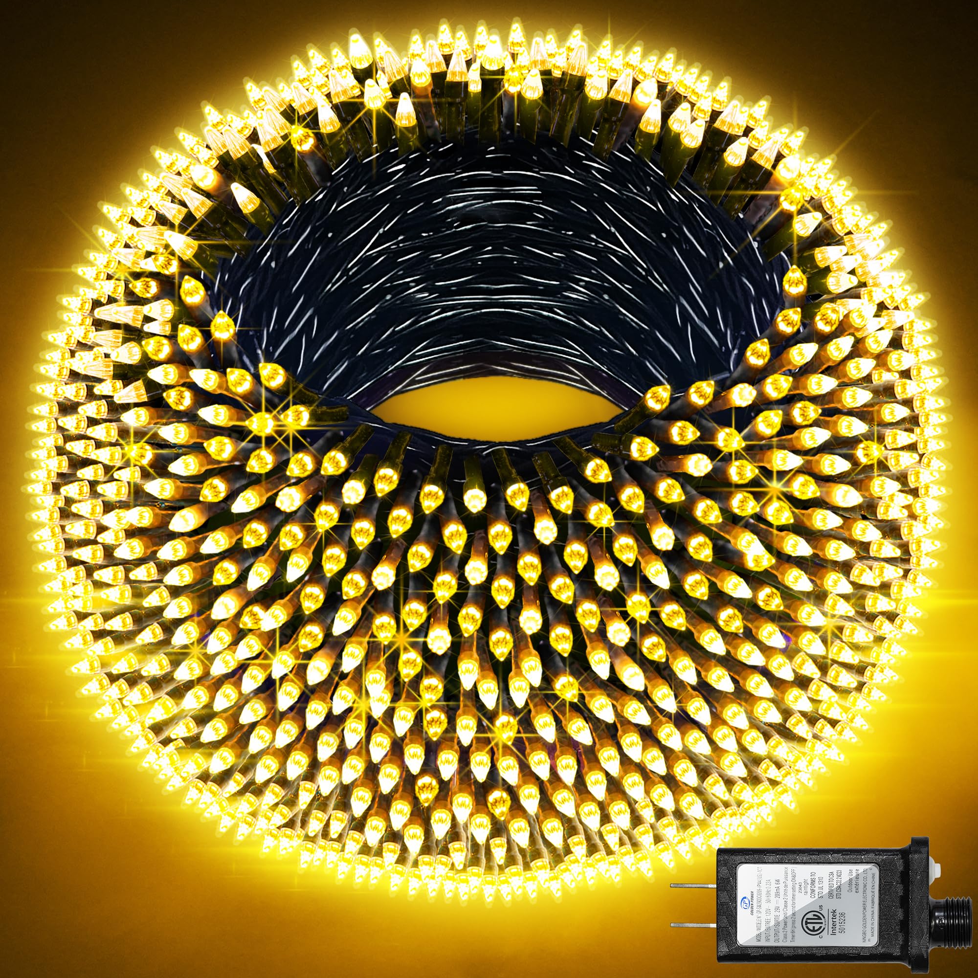 300Led Christmas Lights Outdoor Indoor Use  12 Lighting Modes 75Ft Christmas Tree Lights With Timer  Dimmable Warm White Led Stringlights Waterproof For Yard Tree Wedding Party Holiday Warm White