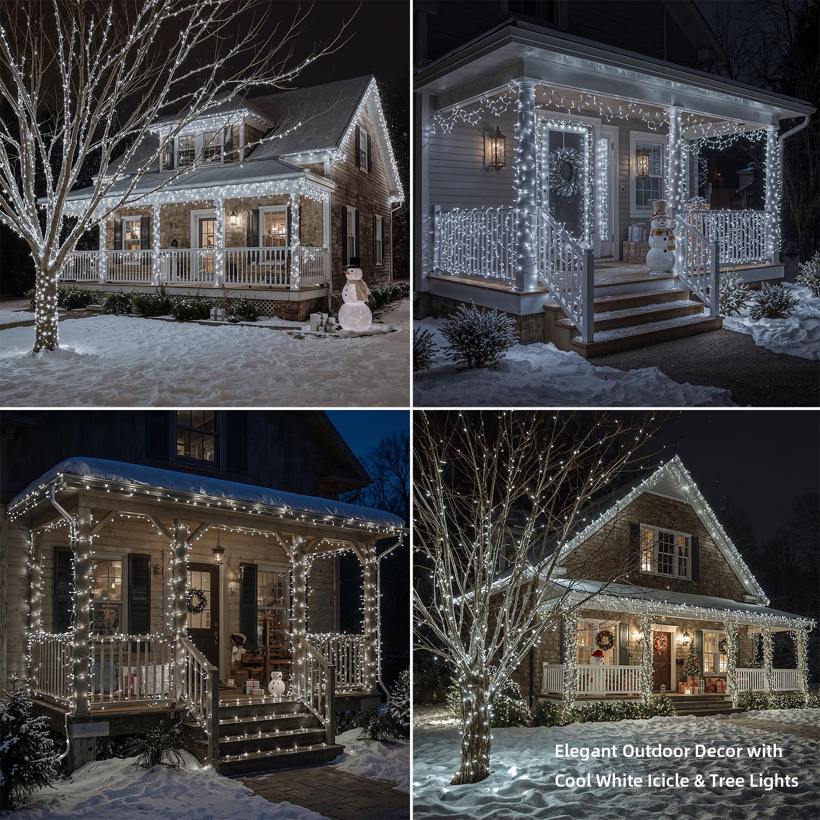 Etinga 200 Led String Lights 66Ft Cool White  Plug In Fairy Lights With 8 Modes  Indoor Outdoor Christmas Lights For Bedroom Tree Patio Porch Wedding Holiday Decorations (Cool White  200 Led 66Ft)