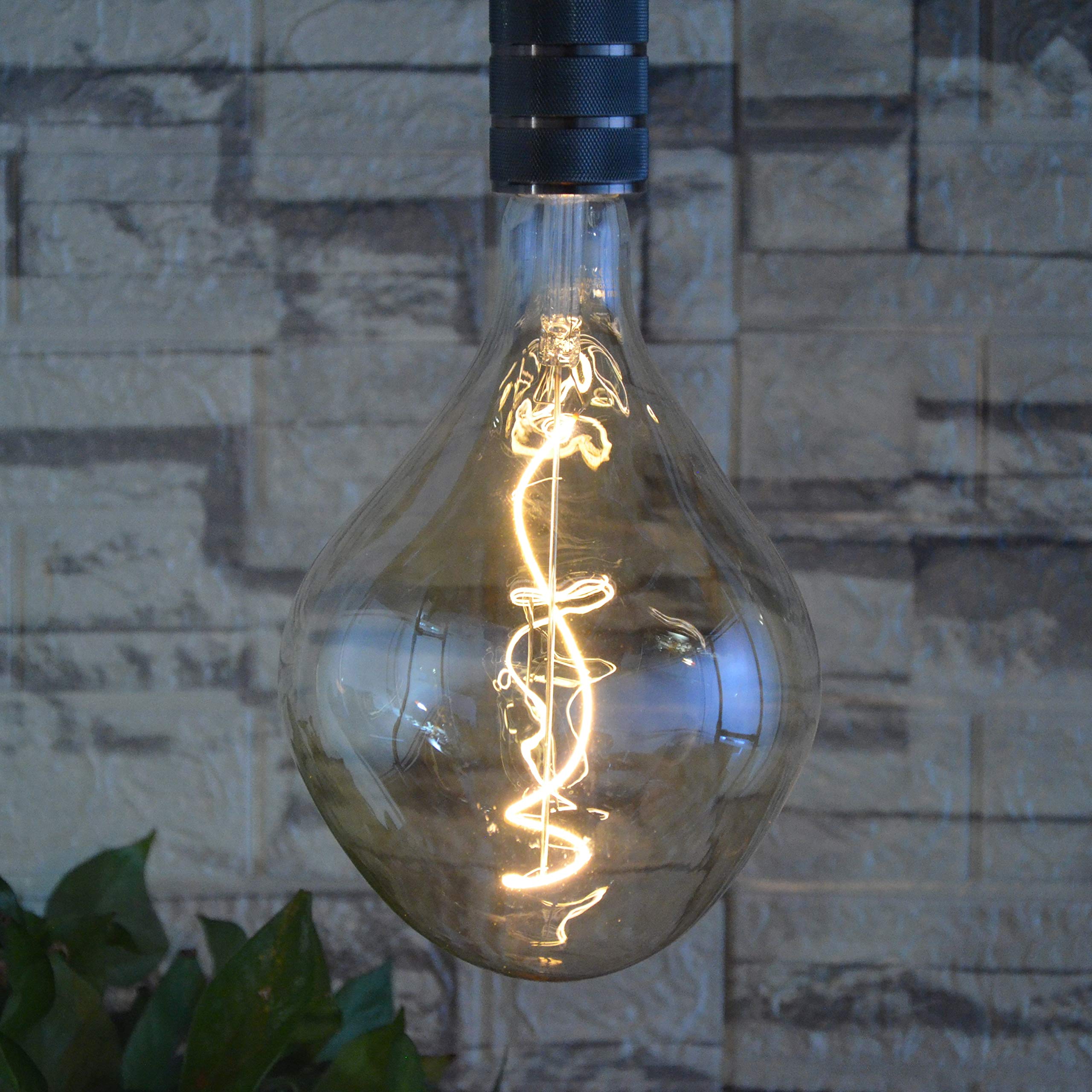 Sd Lux Oversized Vintage Giant Led Light Bulb Huge Edison Bulb - Dimmable, 5W 250Lm, Warm White 2200K, Medium E26 Base - Perfect