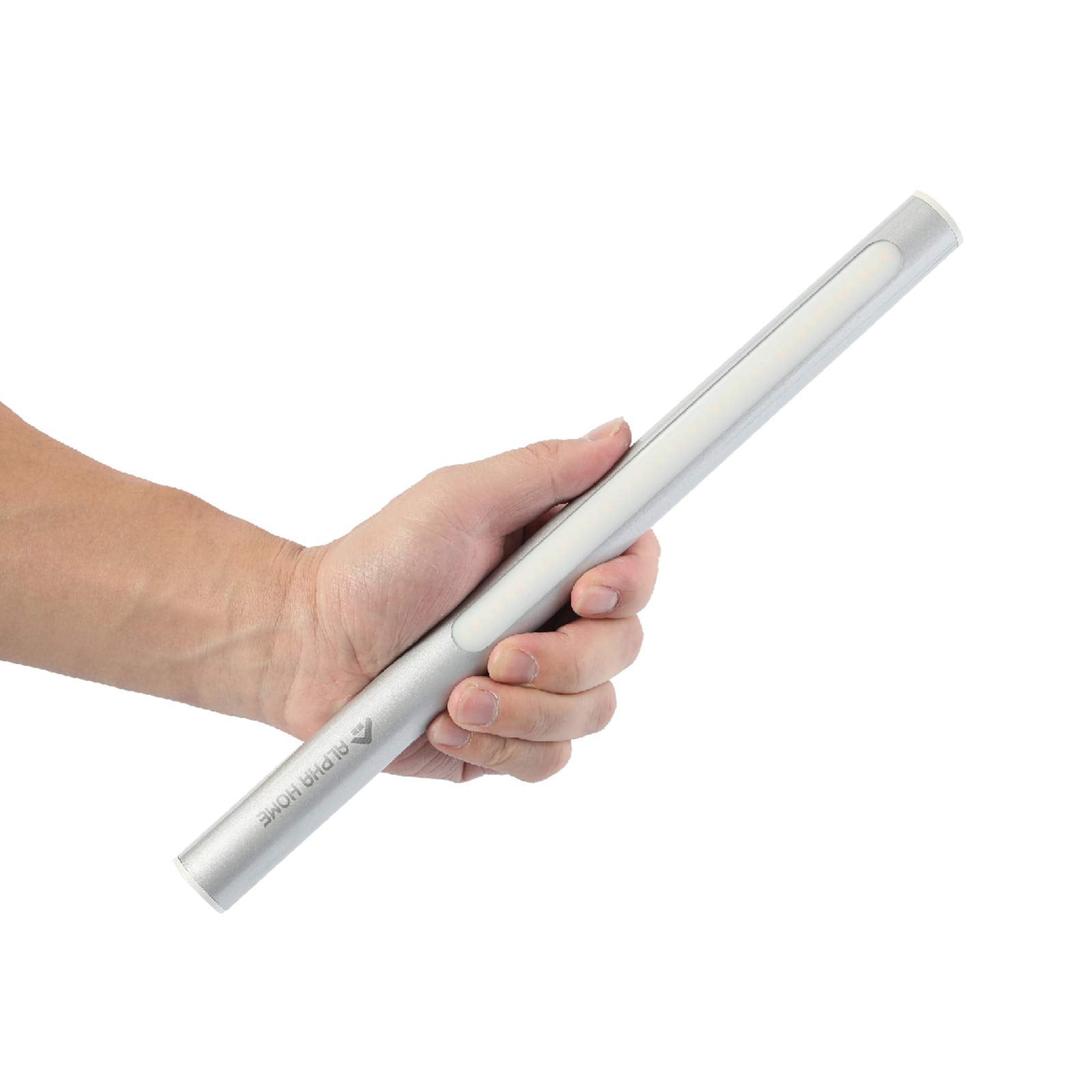 ALPHA HOME 40 LED Closet Light - Portable USB Rechargeable Night Light, Magnetic, Grey
