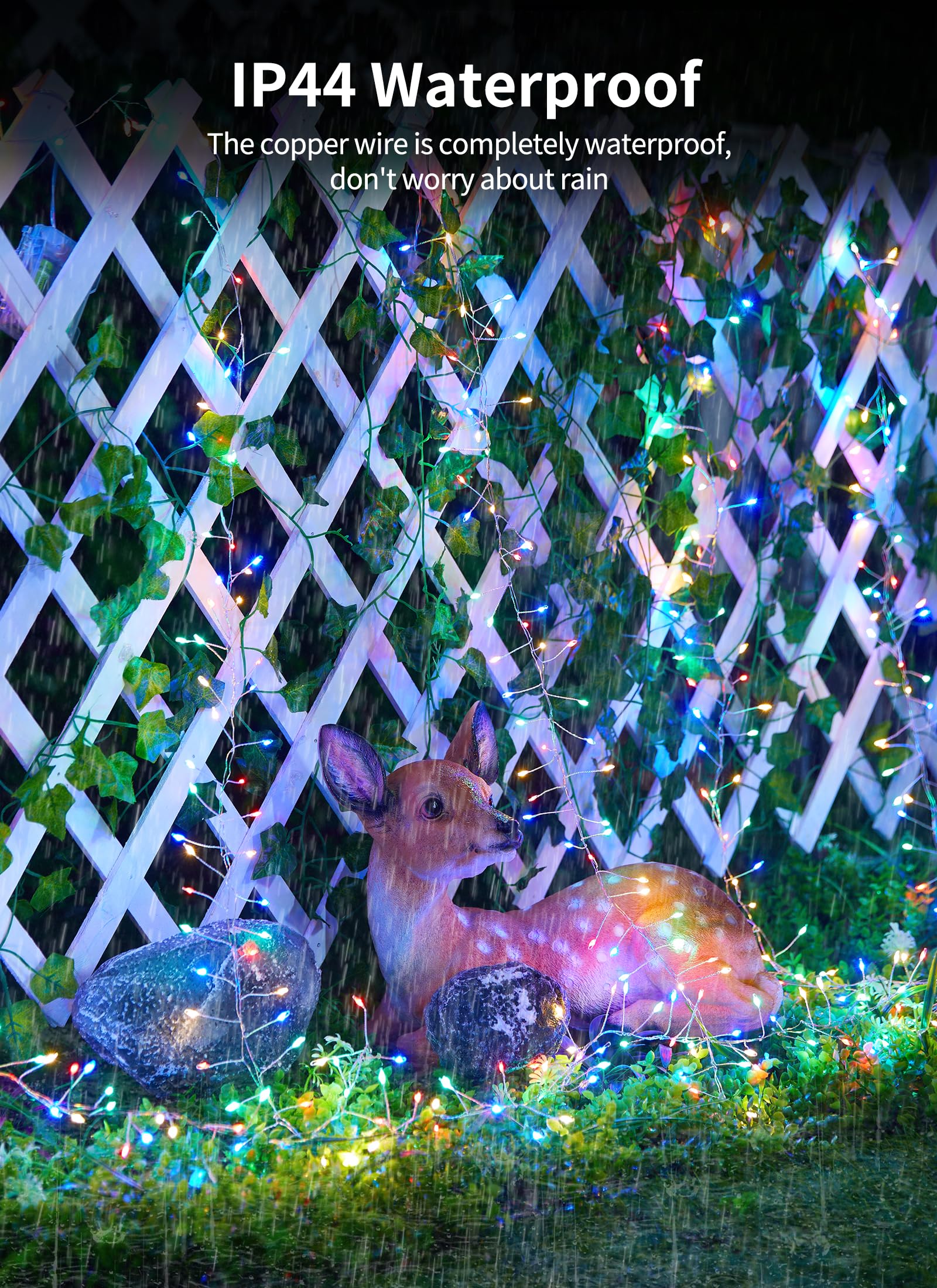 Outdoor Fairy Lights Battery Operated, Twinkle String Lights With Remote, 5 Feet 60 Leds Firecracker Starry Lights For Diy Wreath Wedding Party Bedroom Mason Jar Holiday Christmas, Multicolor