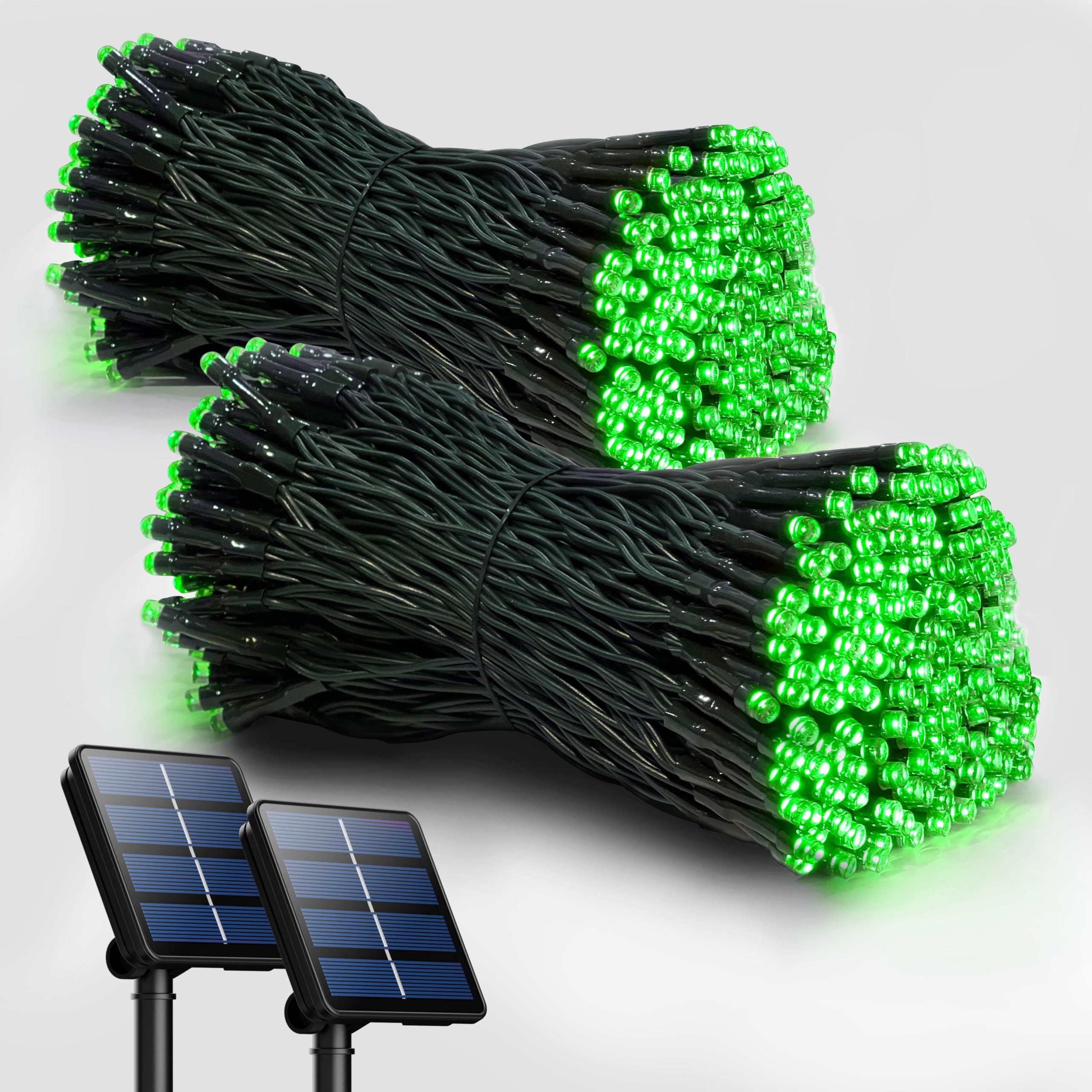 Selarlyt Solar String Lights 200 LED 72FT Waterproof Green Outdoor Lighting for Garden, Patio, Xmas, Wedding, Party