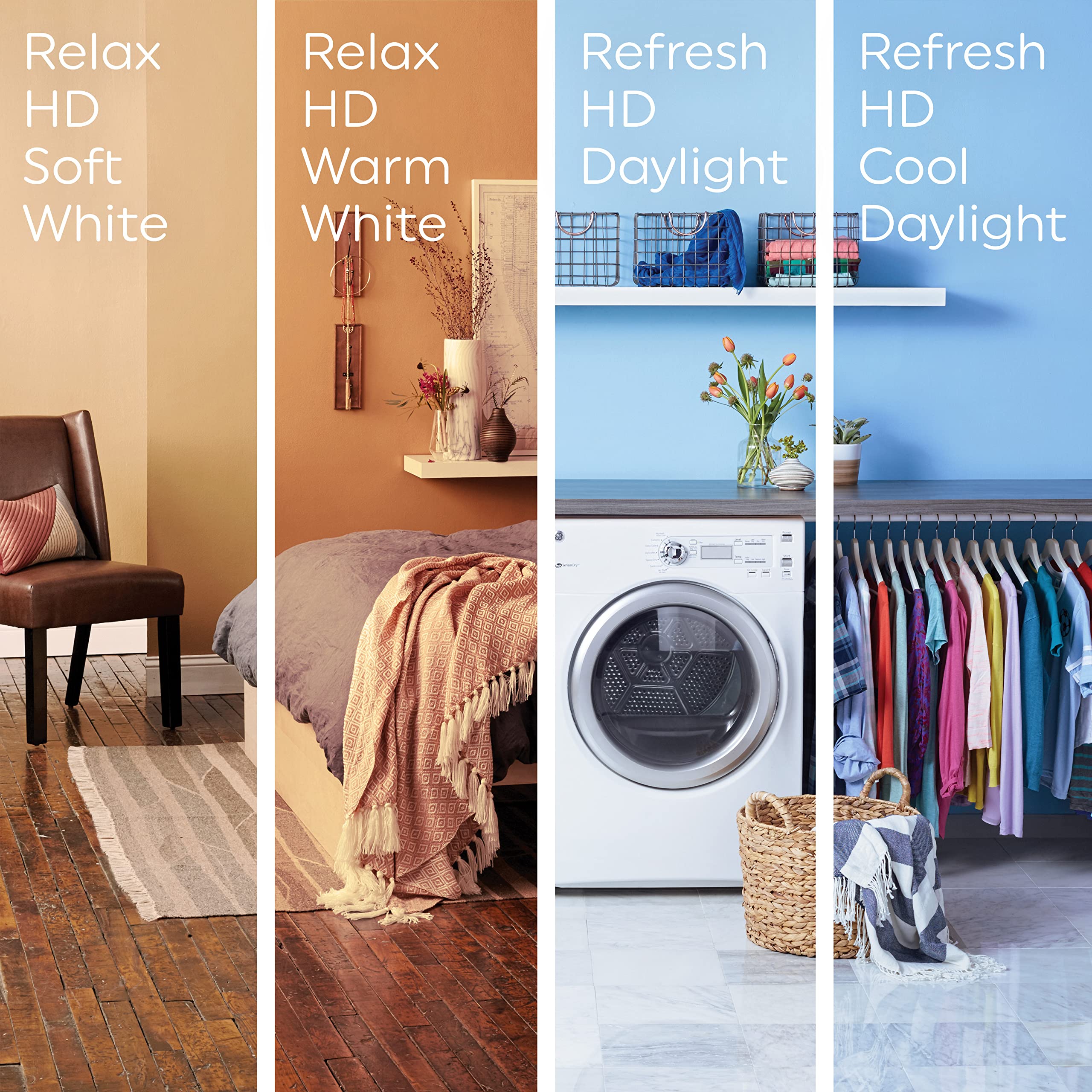 Ge Relax Led Light Bulbs, 60 Watt, Soft White, G25 Globe Bulbs, Medium Base (2 Pack)
