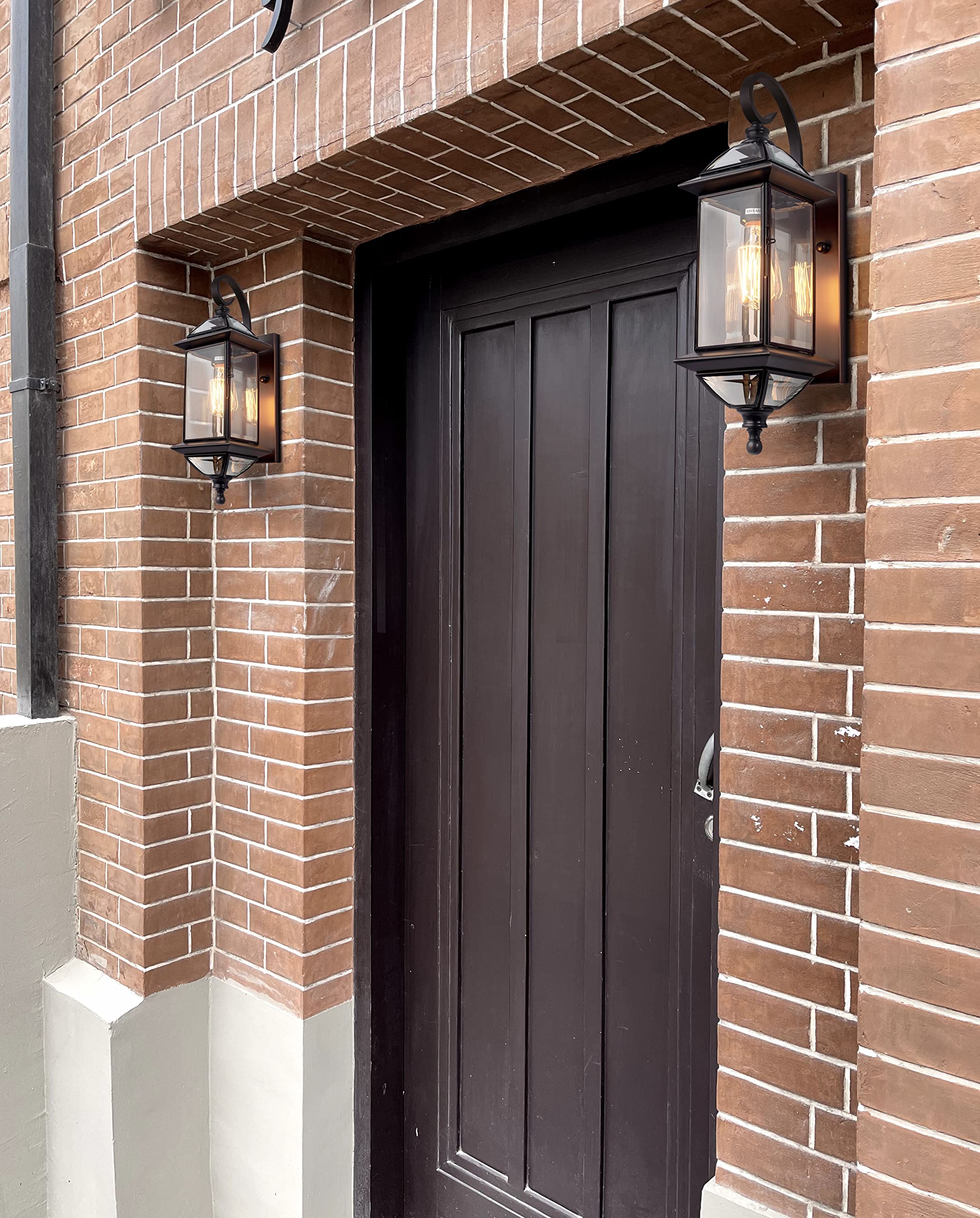 Gaazie Copper Dusk To Dawn Outdoor Wall Lights Exterior Light Fixtures Porch Light Wall Mount,18.5''H Outside Lights For House,Garage,Porch Patio,Oil-Rubbed Bronze 1 Pack With E26 Socket