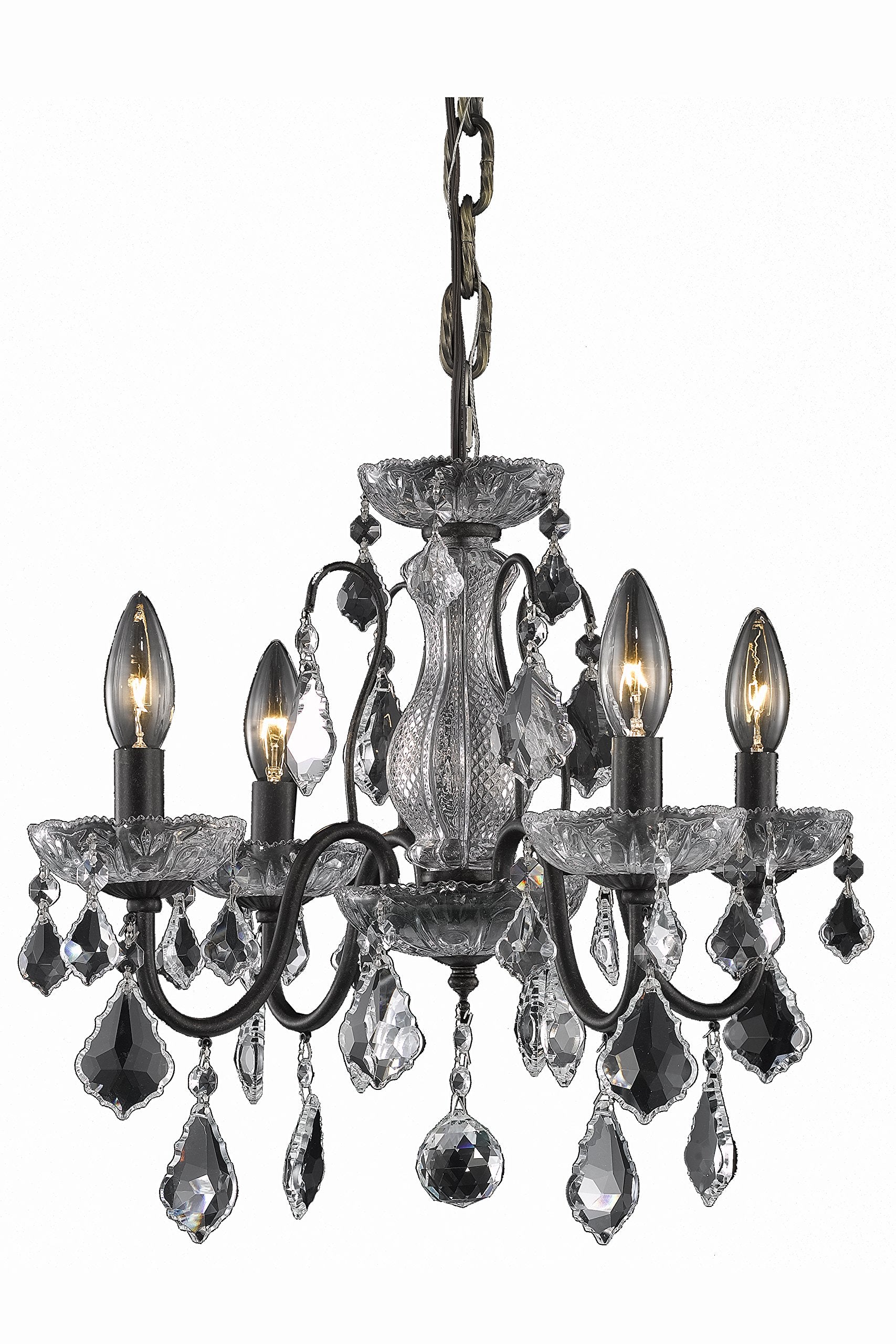 Elegant Lighting 2015D17DB/RC Royal Cut Crystal, 17" x 15"