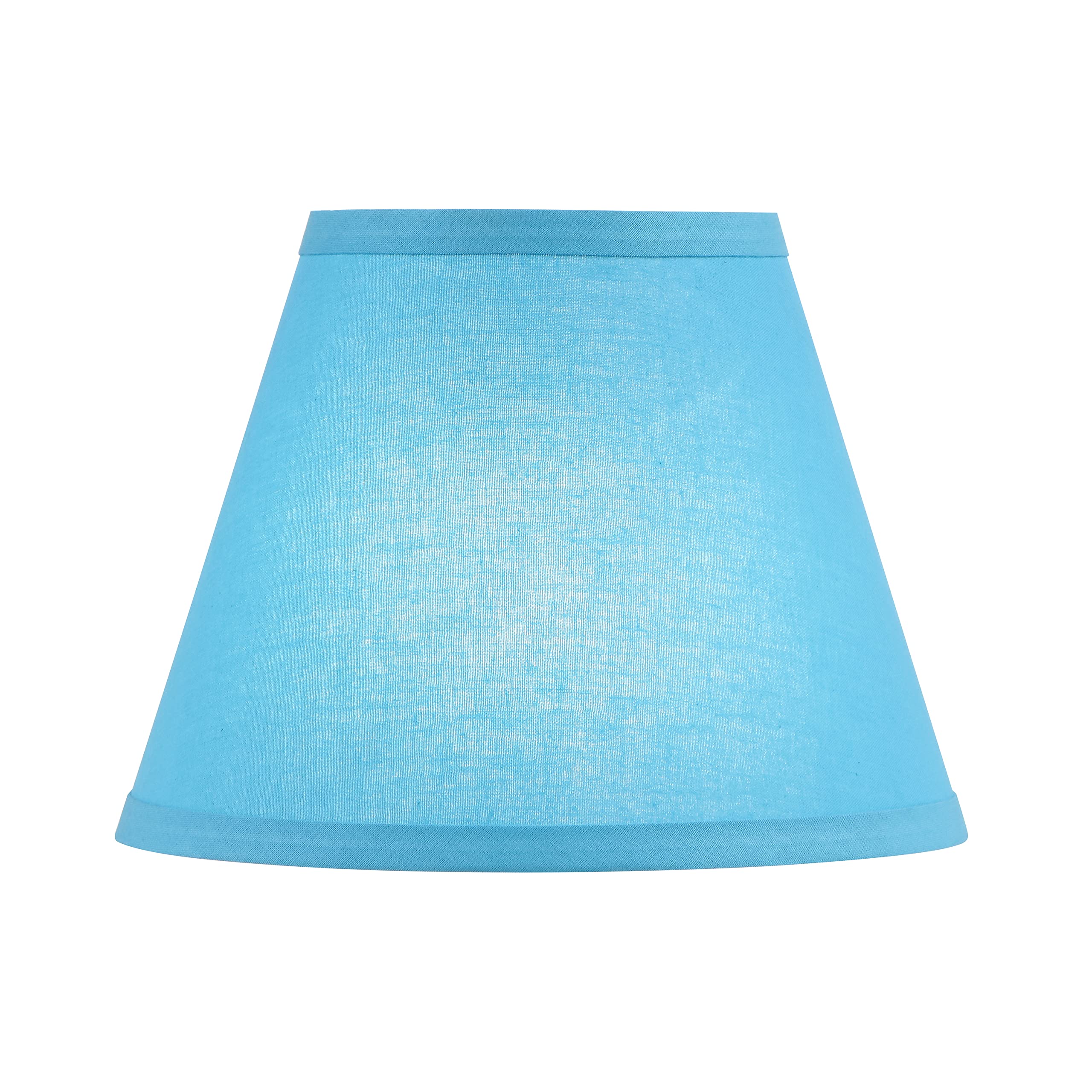Aspen Creative 58915, Empire Uno Lamp Shade, Sky Blue, 5'' Top X 9'' Bottom X 7'' Slant Height, Slip Uno 33Mm