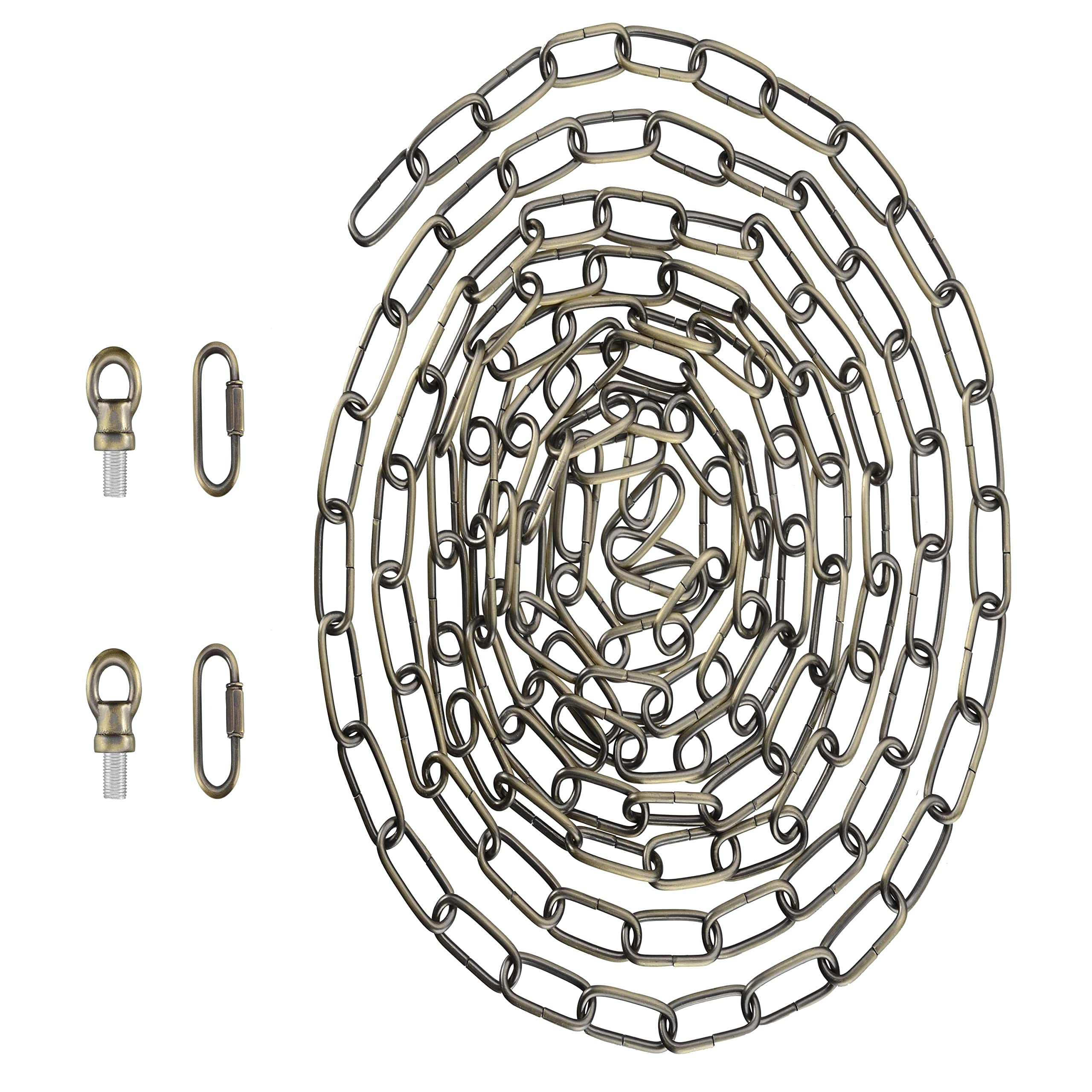 Aspen Creative 21116-51,Steel 15 Feet Heavy Duty Chain & Quick Link Connector for Hanging Up Maximum Weight 50 Pounds-Lighting F