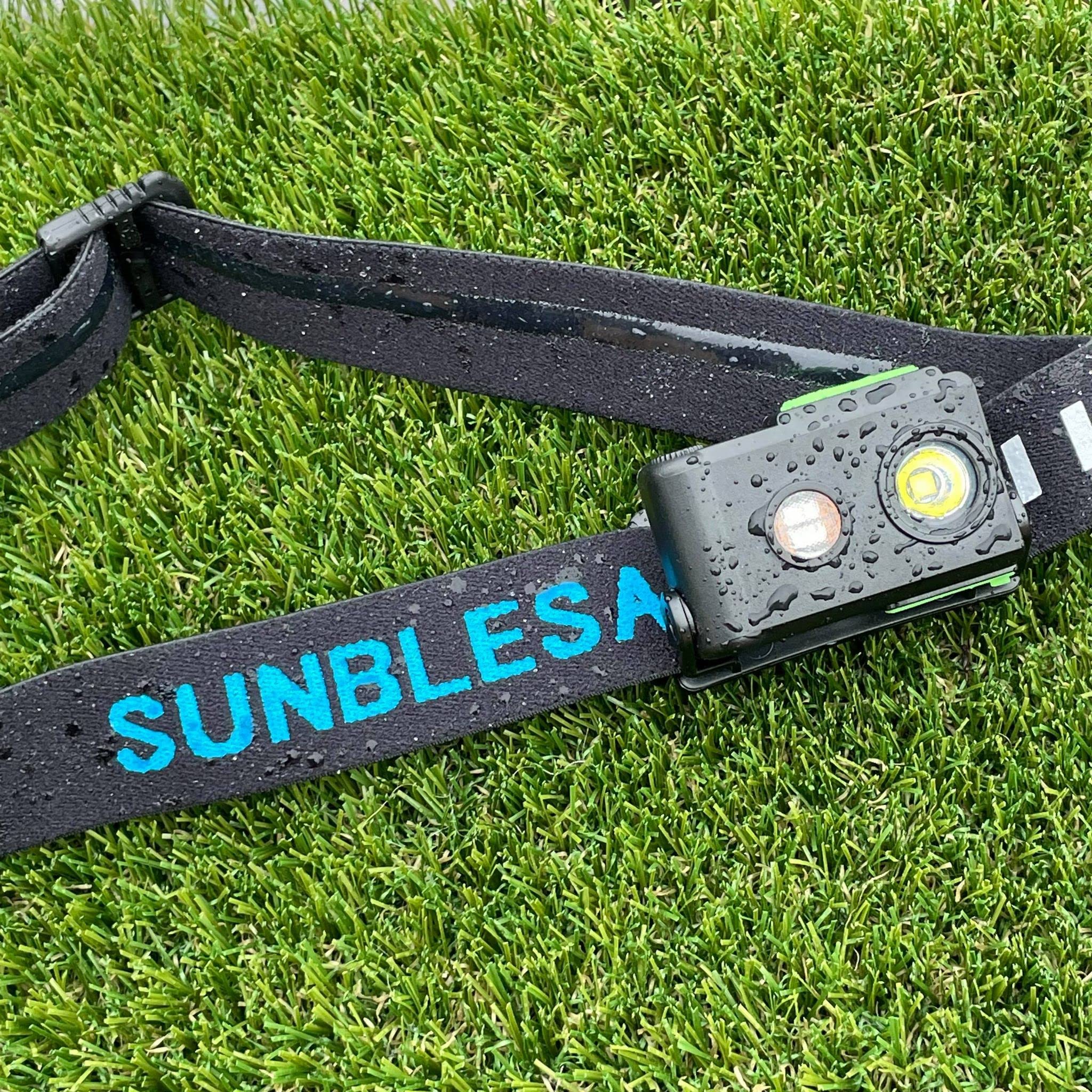 SUNBLESA H11 Mini Waterproof Rechargeable Headlamp, 190 Lumens, Lightweight, Green, ABS Material