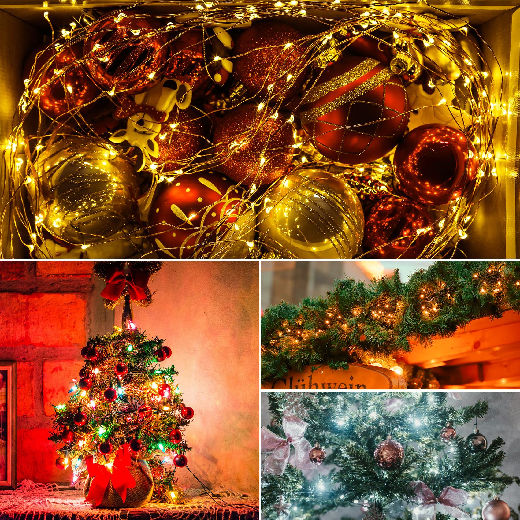 Solar String Lights Outdoor  33 Feet 100 Leds 8 Modes Solar Fairy Lights For Outside  Waterproof Outdoor Light For Patio Yard Christmas Tree Halloween Wedding Party Decorations  Orange