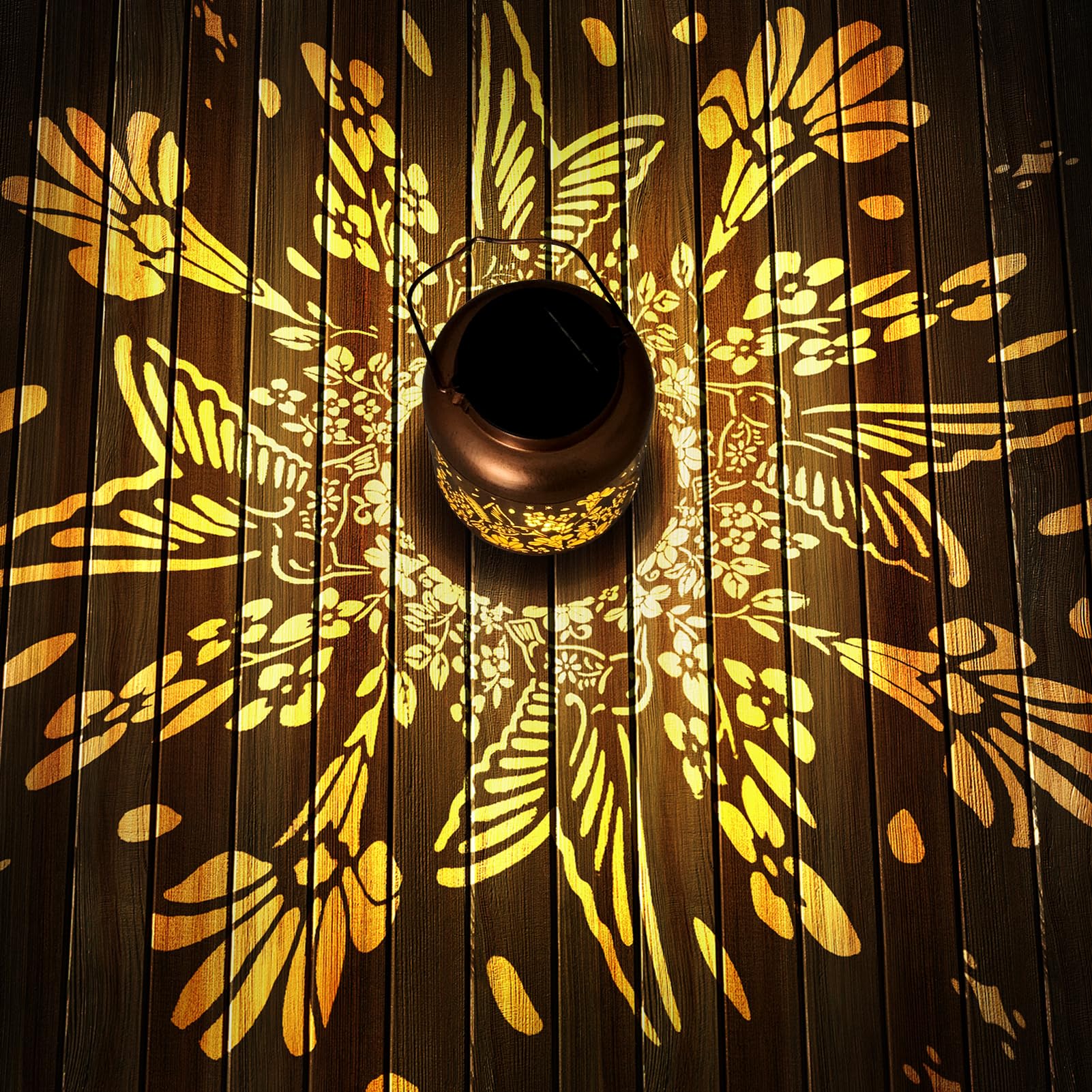 Solar Lantern Outdoor Waterproof Gifts For Women Mom Grandma Mothers Day Hummingbird Garden Decor Hanging Solar Lights Yard Deco