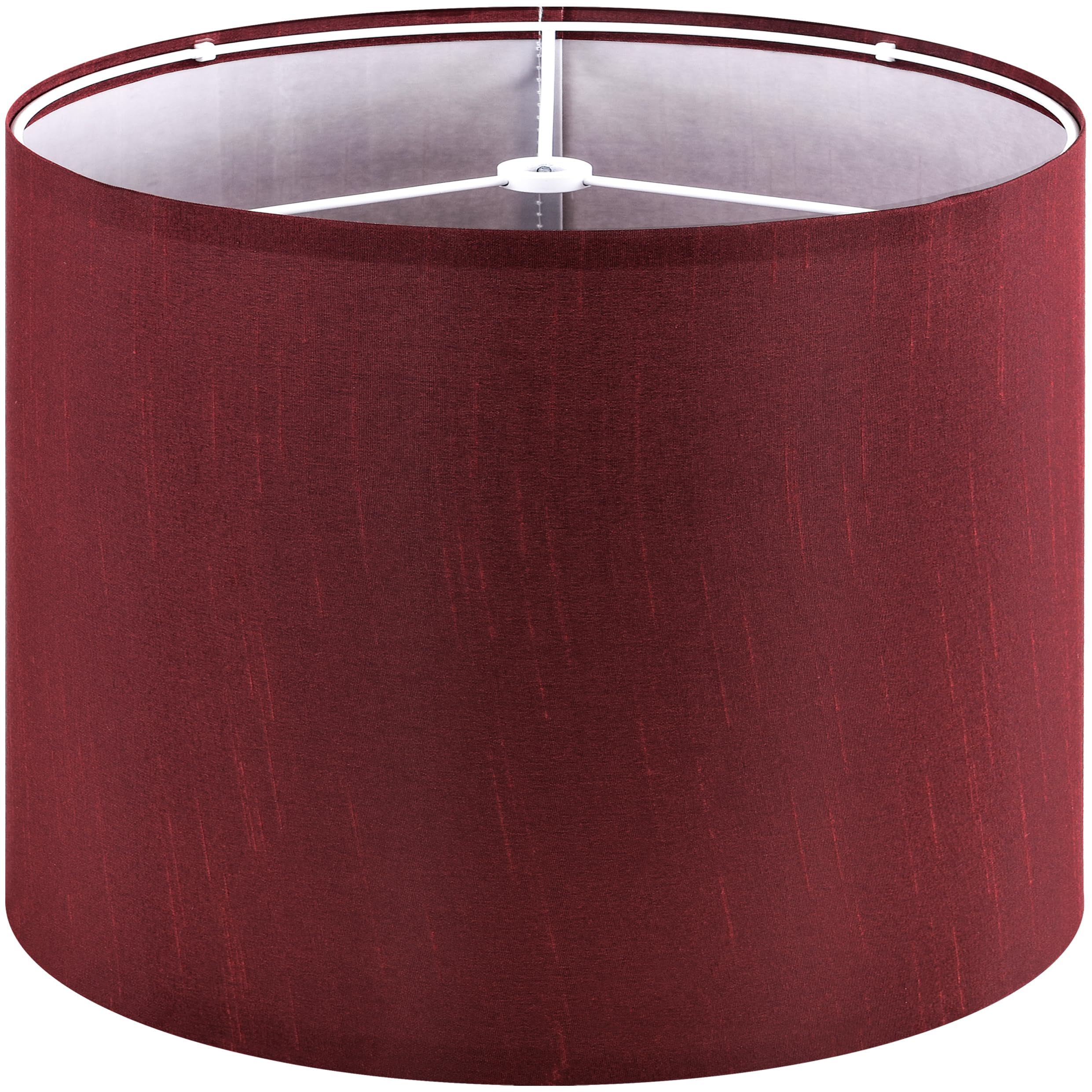 GOSO Natural Red Lamp Shade for Table Lamps Floor Lamps-13 * 13 * 10 inch (Spider) Mediun Drum Lamp Shades Replacement-Modern La