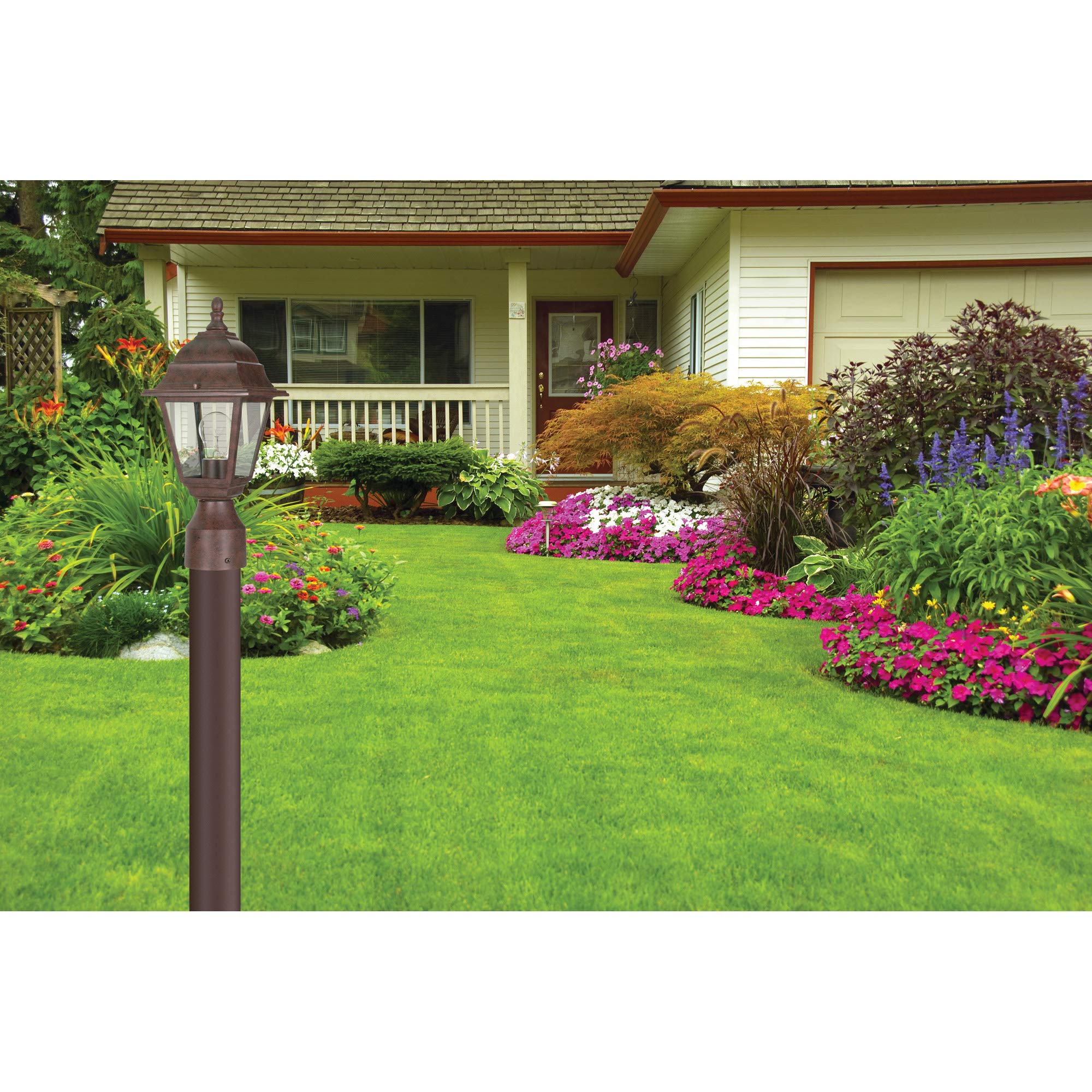 Nuvo Lighting 60/547 Postlantern With Clear Glass, Bronze/Dark