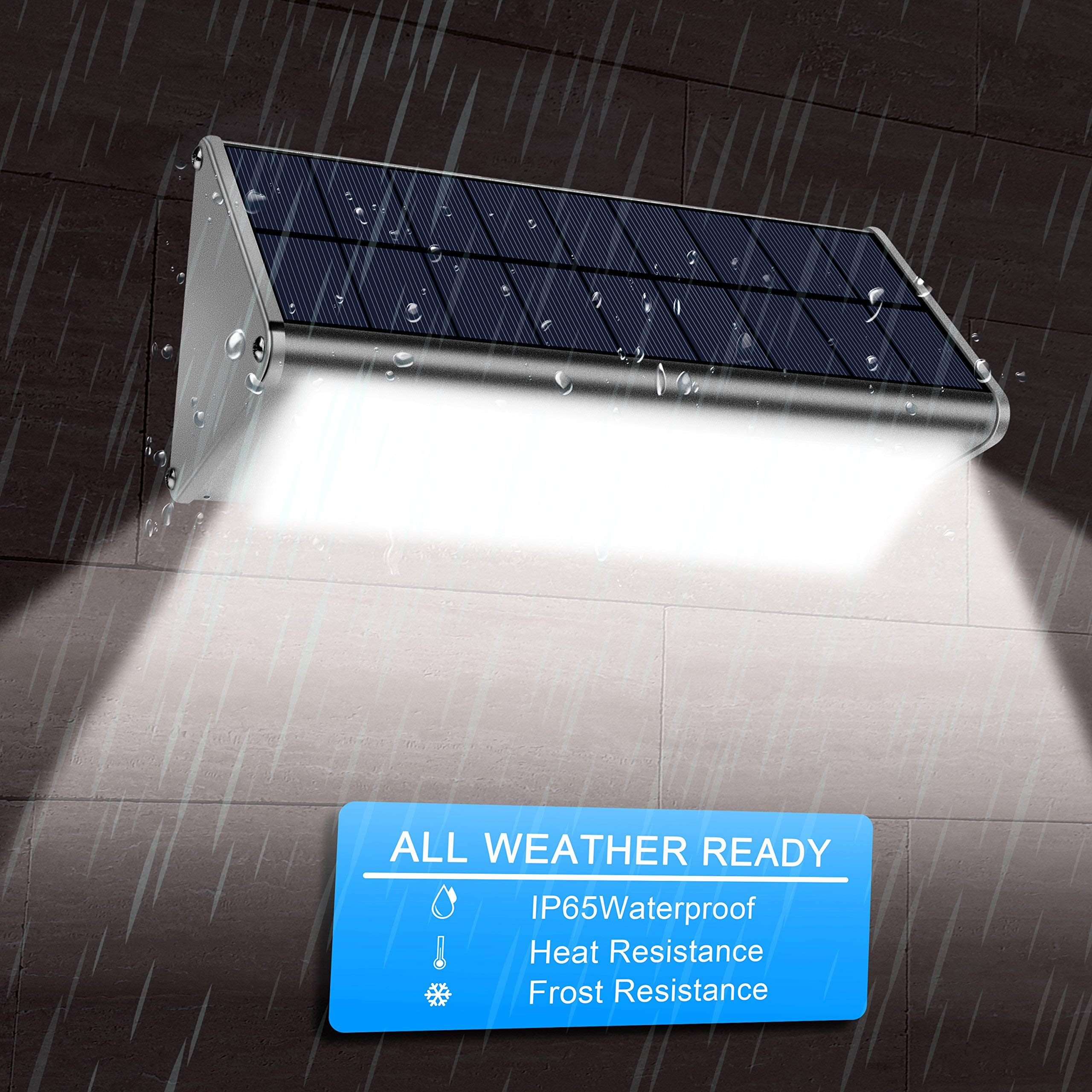 Securoad Super Bright Solar Outdoor Lights, 1100 Lumens Led Motion Sensor, Ip65 Waterproof, 4 Modes