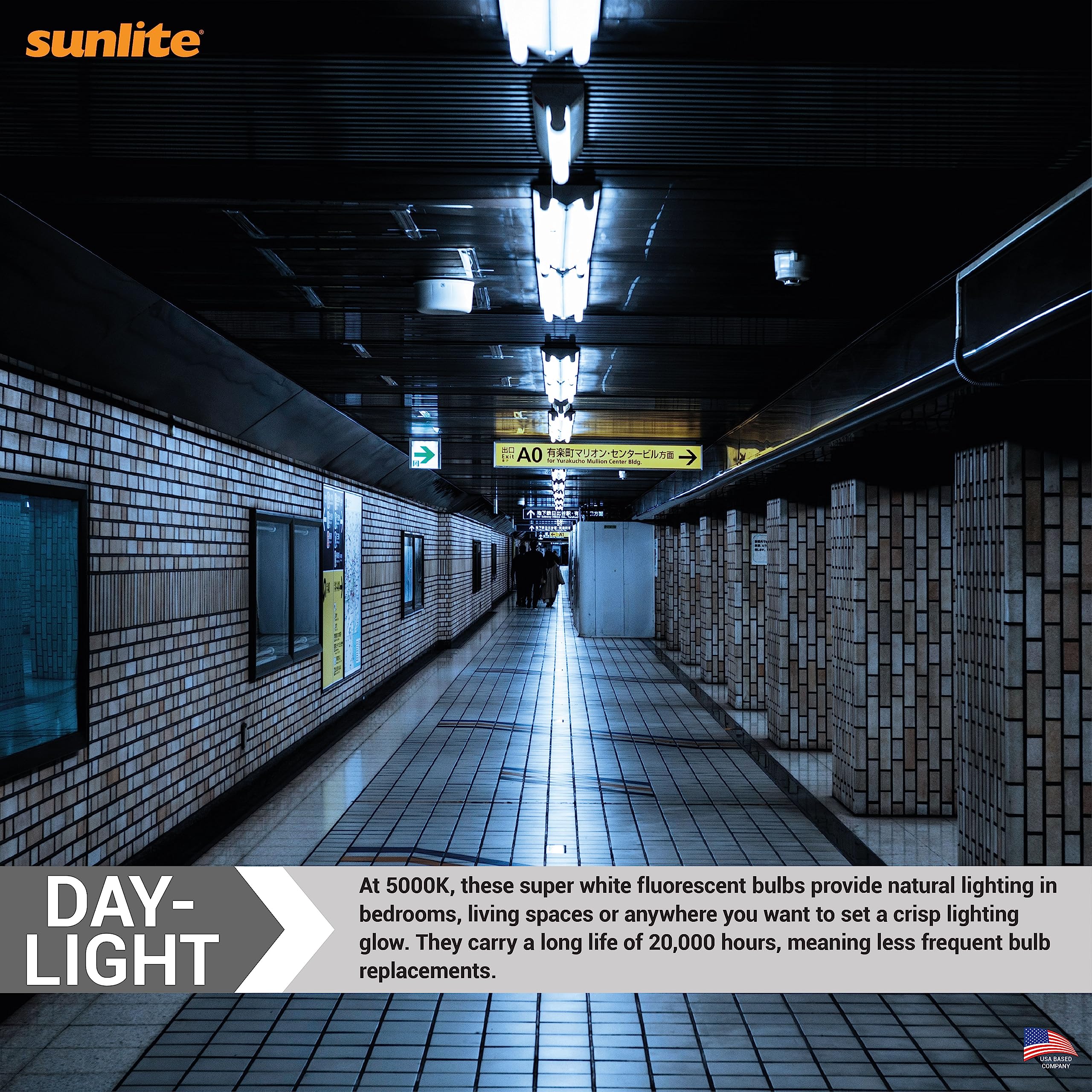 Sunlite F54T5/850/HO 4 Foot T5 Linear Fluorescent Lamp, 54 Watts, 5000 Lumens, 5000K Daylight, Miniature G5 Bi-Pin Base, ROHS Co