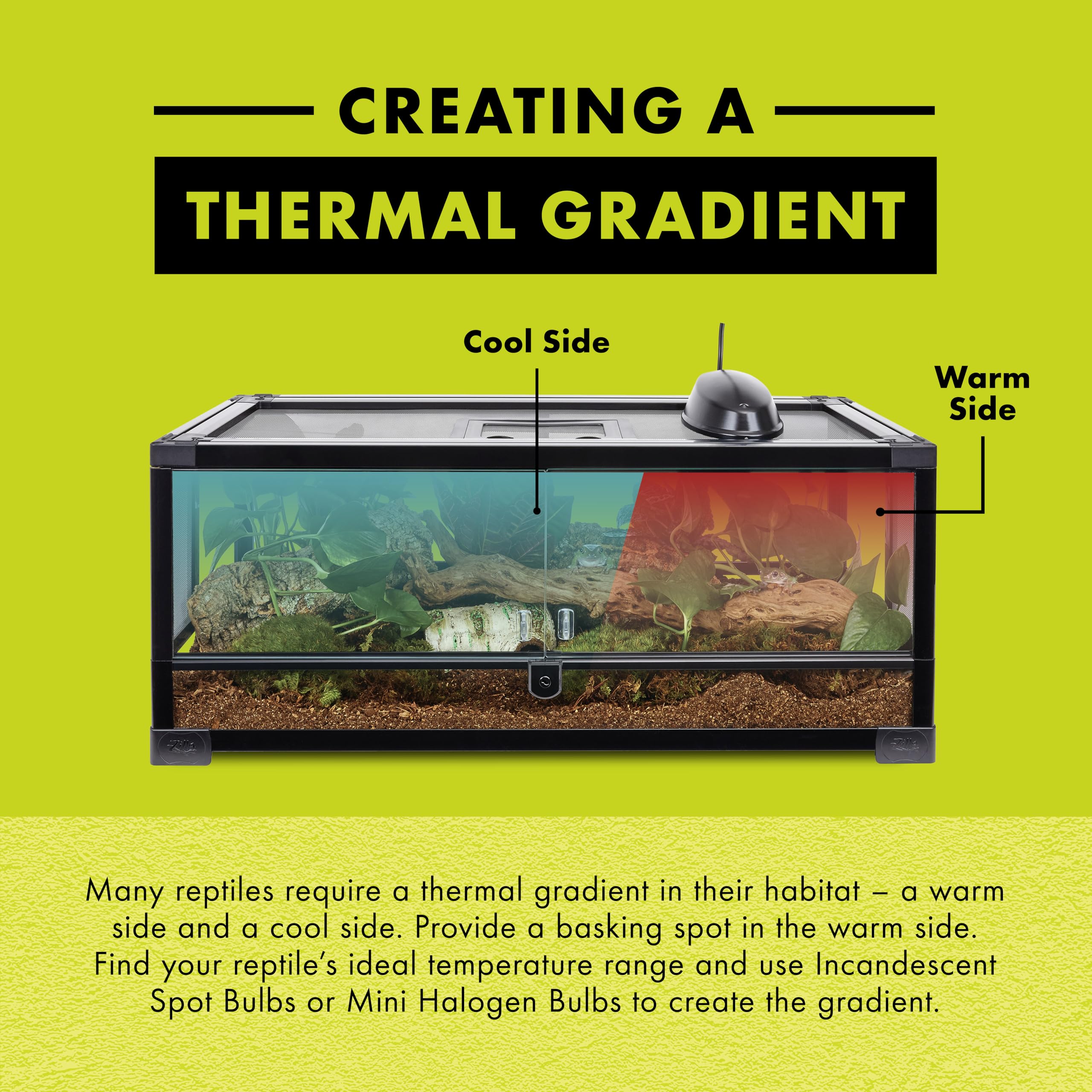 Zilla 150W Incandescent Heat Lamp For Reptile Terrariums - Day White Glass Bulb