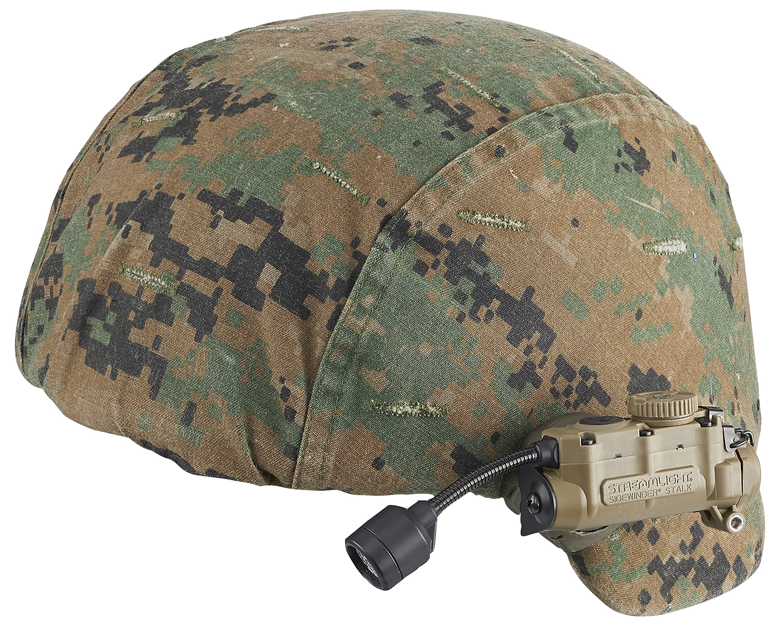 Streamlight 14306 Sidewinder Stalk 76-Lumen Tactical Helmet Light With Flexible Stalk Includes Batteries, Helmet Clip, Coyote