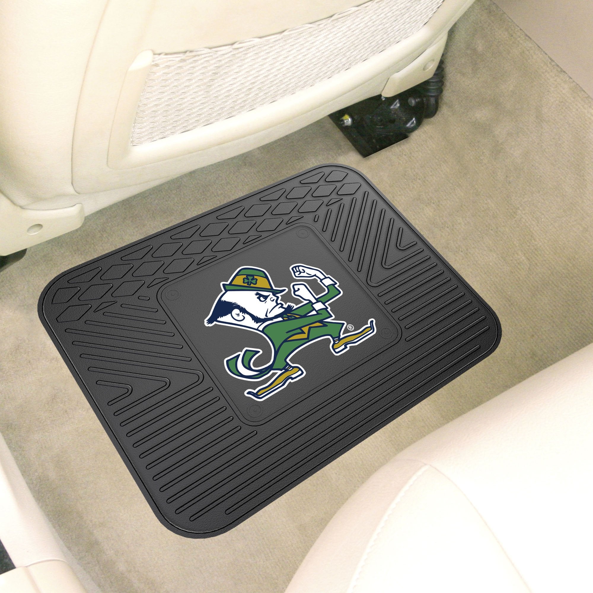 FANMATS Back Row Utility Car Mats - All Weather Protection, 14"x17", Black, Molded Team Logo, Model SS-MAT-10090
