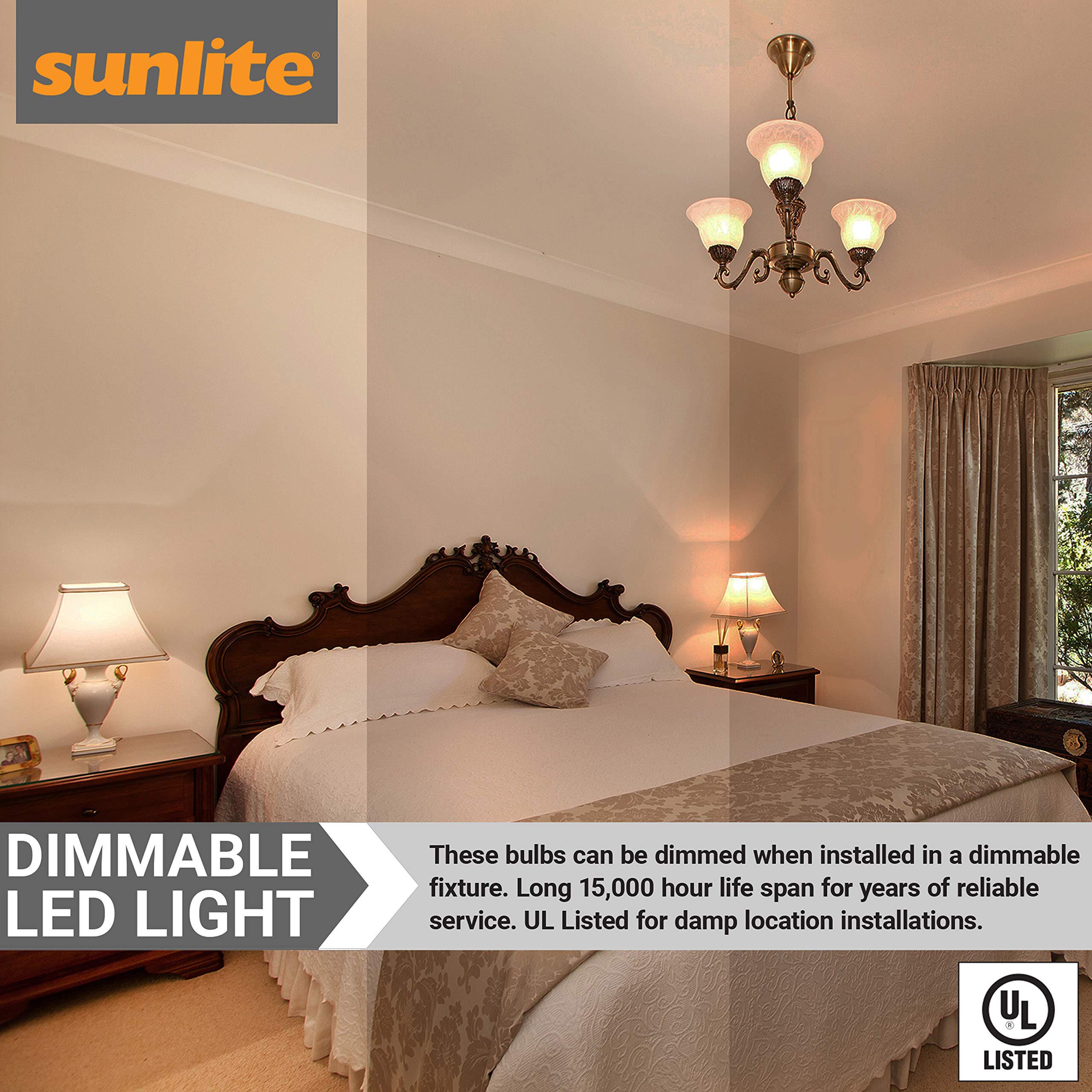 Sunlite LED A19 Light Bulb, 14W (100W Equivalent), Dimmable, 1500 Lumens, GU24 Base, 2700K Warm White, 1 Count