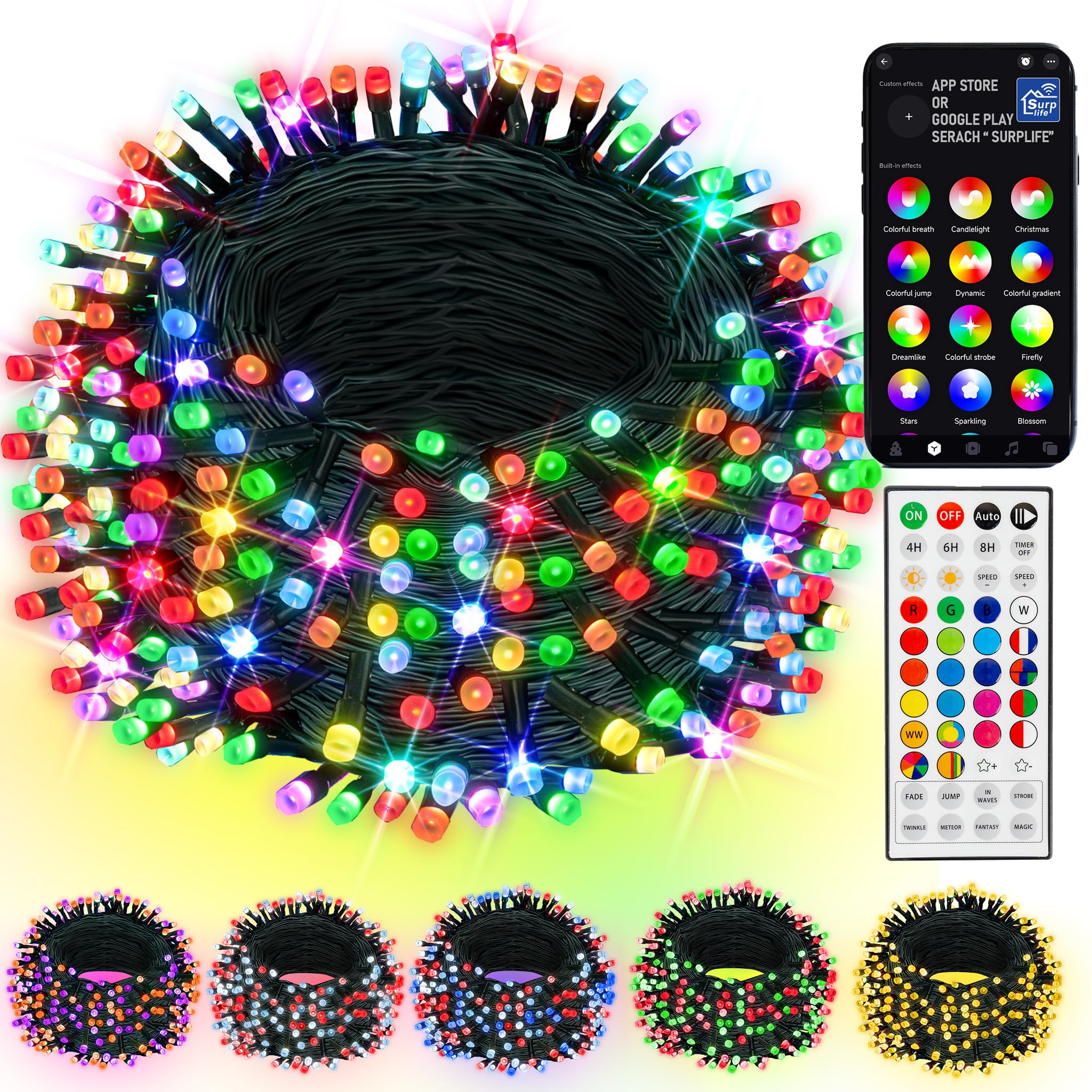 Dazzle Bright Smart Christmas String Lights - Thumbnail 2