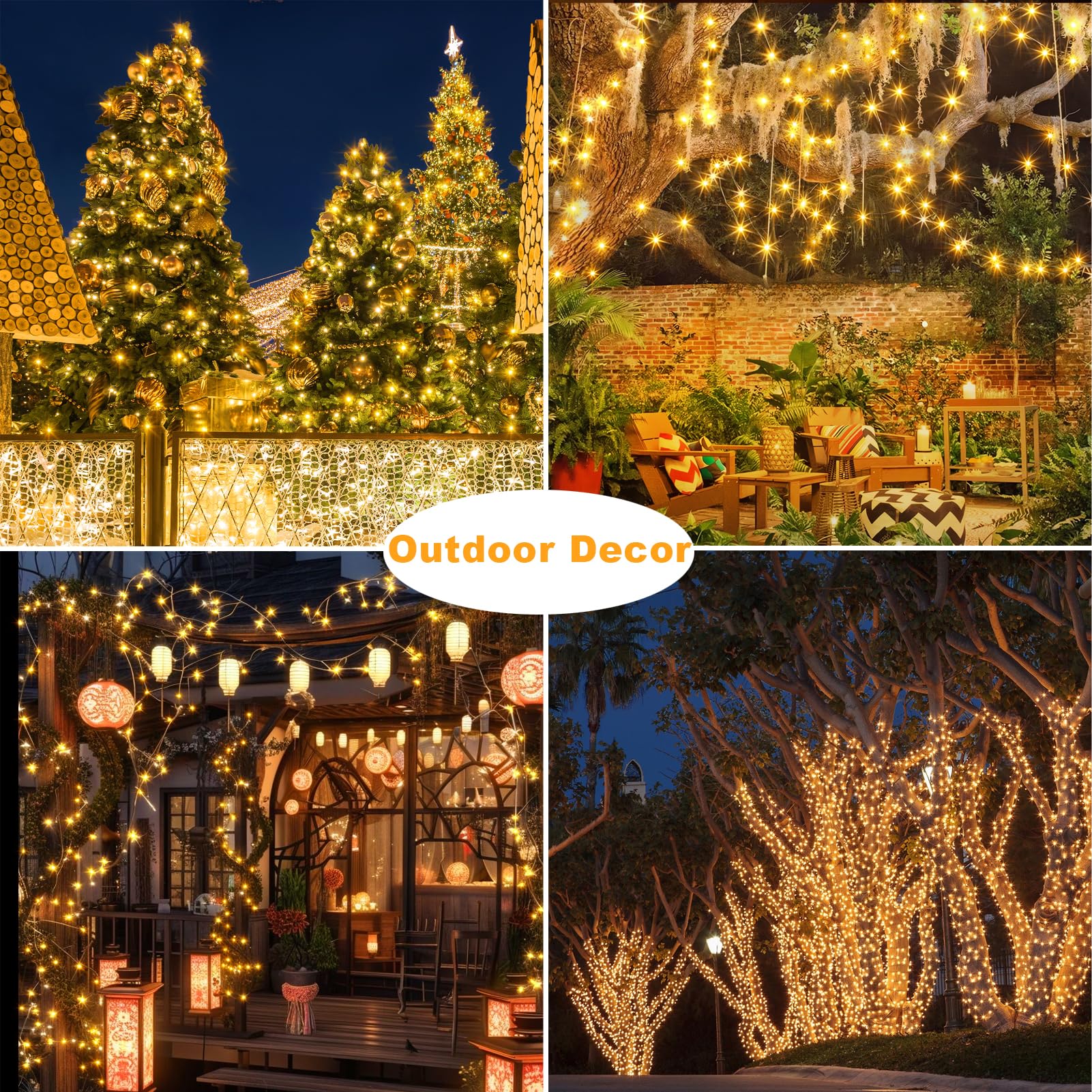 CCILAND Fairy Lights, 20FT 60 LED Twinkle Lights, Battery Operated, Silver Wire, Warm White, Model B-FairyL, Indoor/Outdoor Use