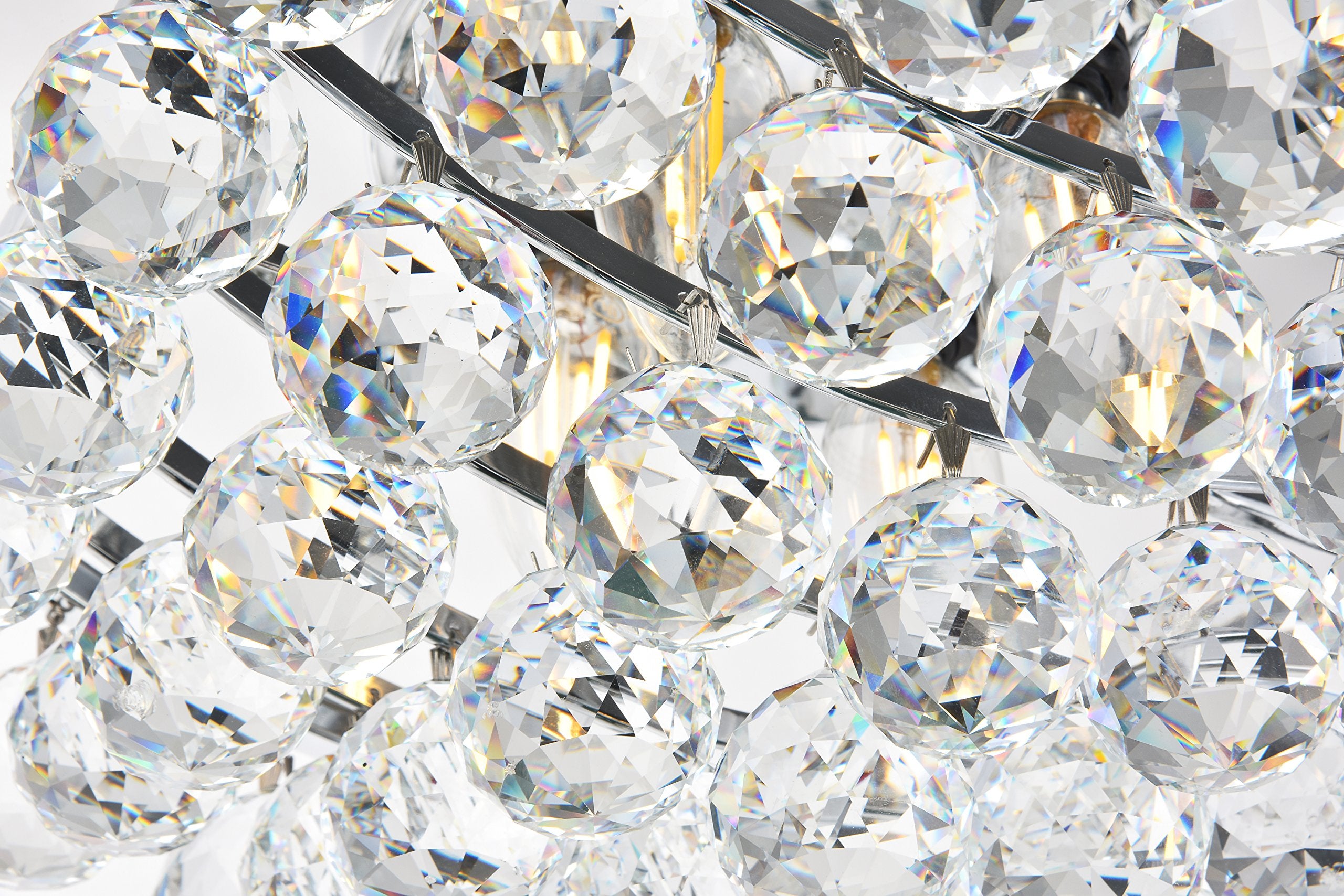 Elegant Lighting 1142D16PN Beckett - 16 One Light Adjustable Pendant, Polished Nickel Finish with Clear Glass