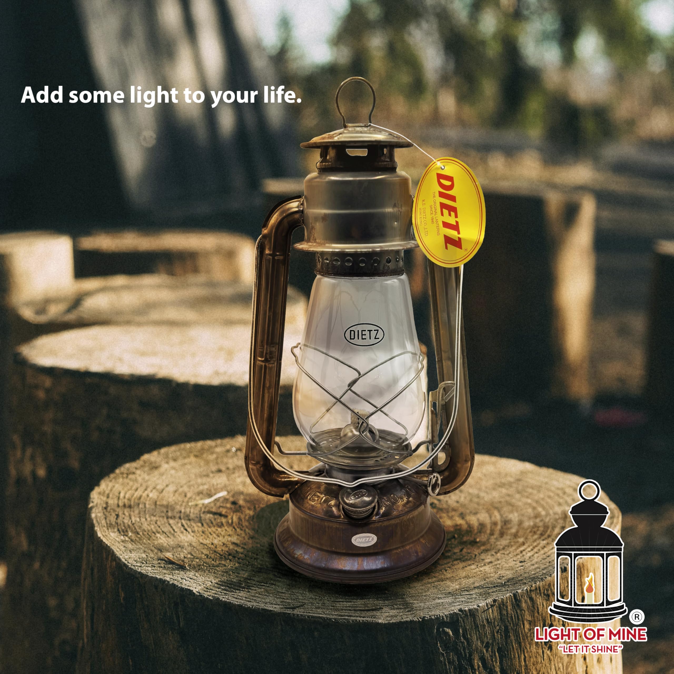 ライト・ランタン DIETZ 20 JUNIOR Brass Light of Mine - Dietz #20 Junior Unfinished Oil Lantern with 100