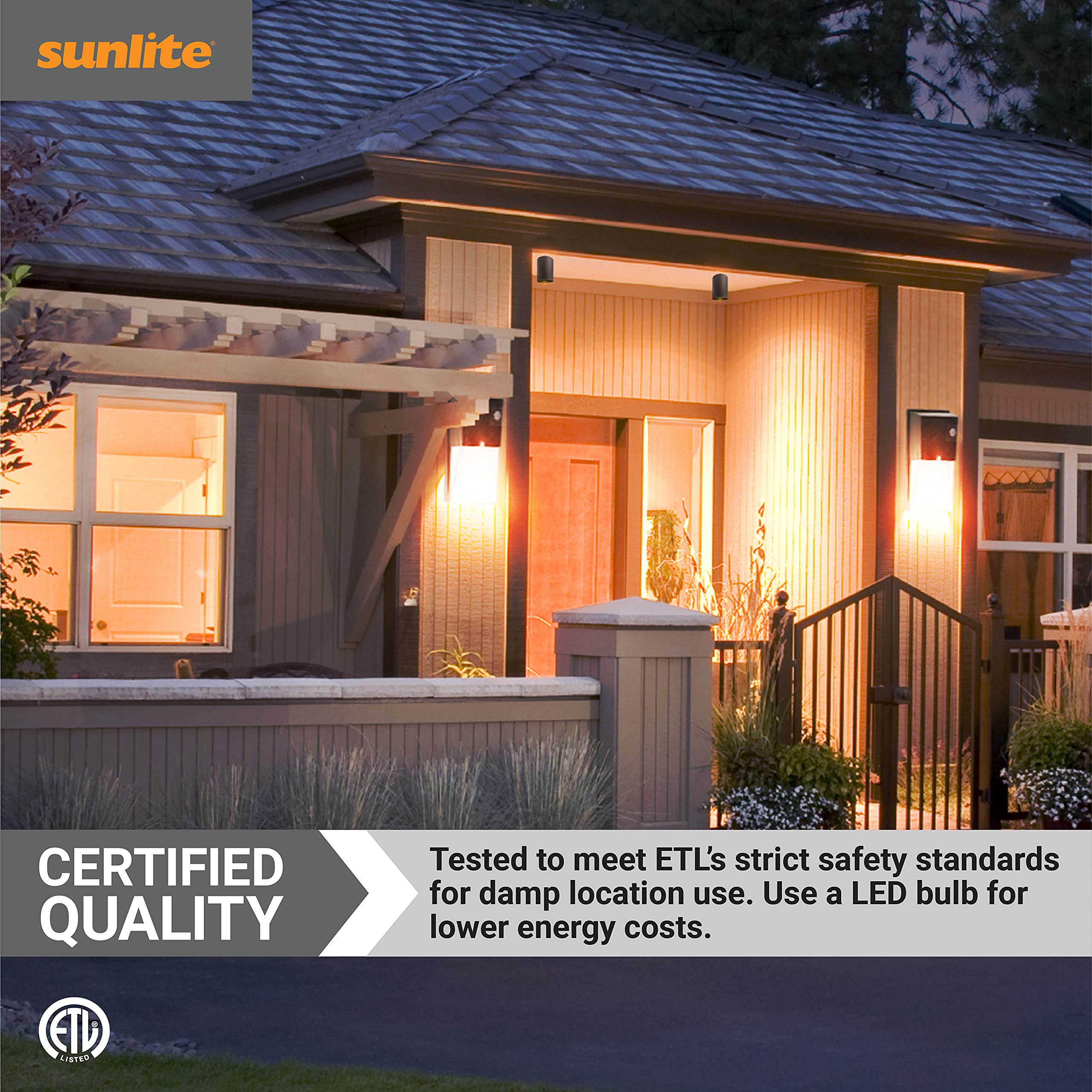 Sunlite 90161 Modern Cylinder Flush Mount Light, Matte Black, Aluminum, 60W Max, E26 Bulb, 1 Pack