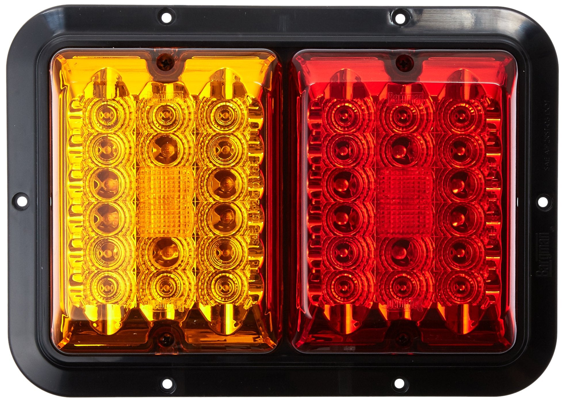 Bargman 47-84-612 Surface Mount Taillight, Red/Amber
