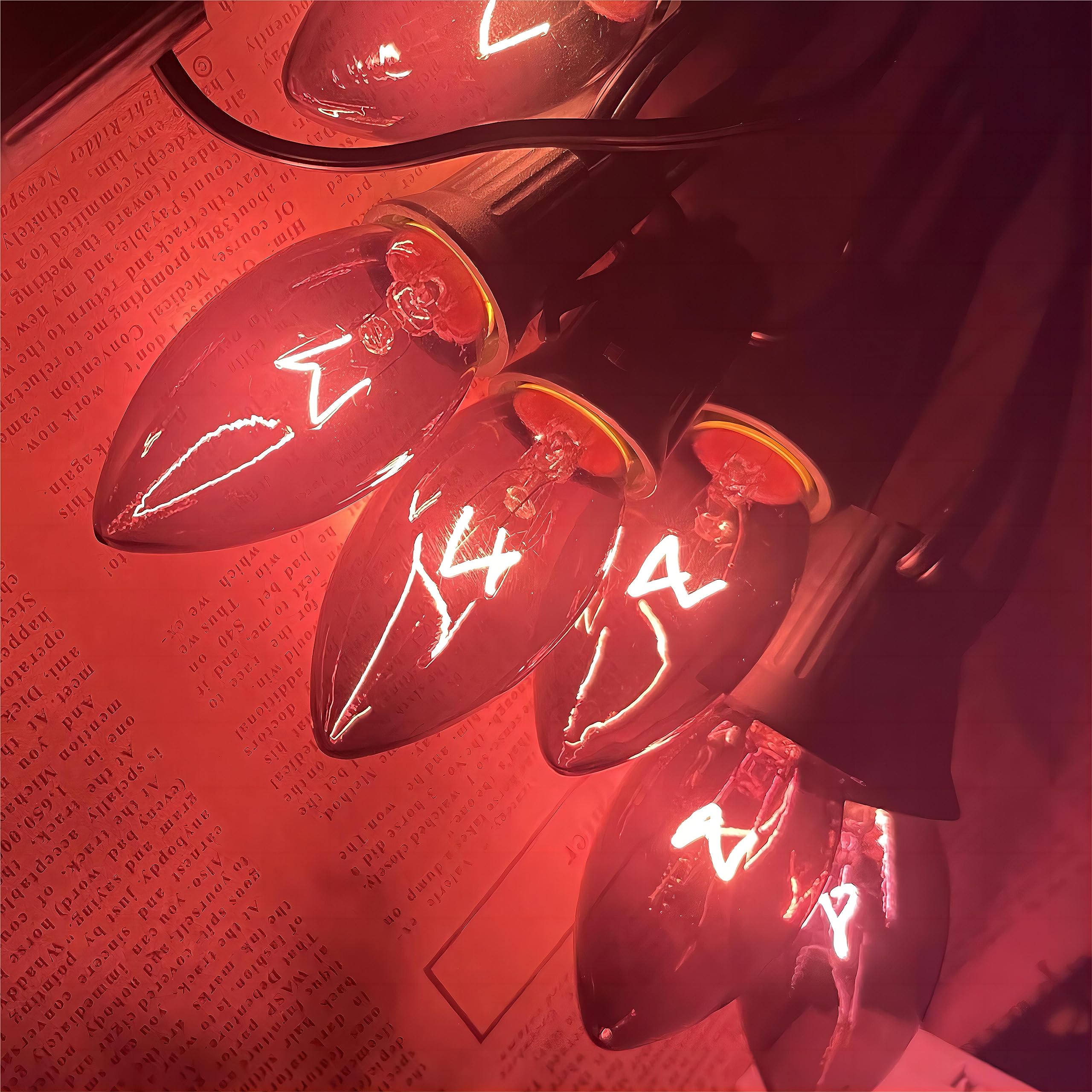 Pallerina C9 Clear Purple Replacement Bulbs - 25 Pack Shatterproof E17 7W For Holiday Lights