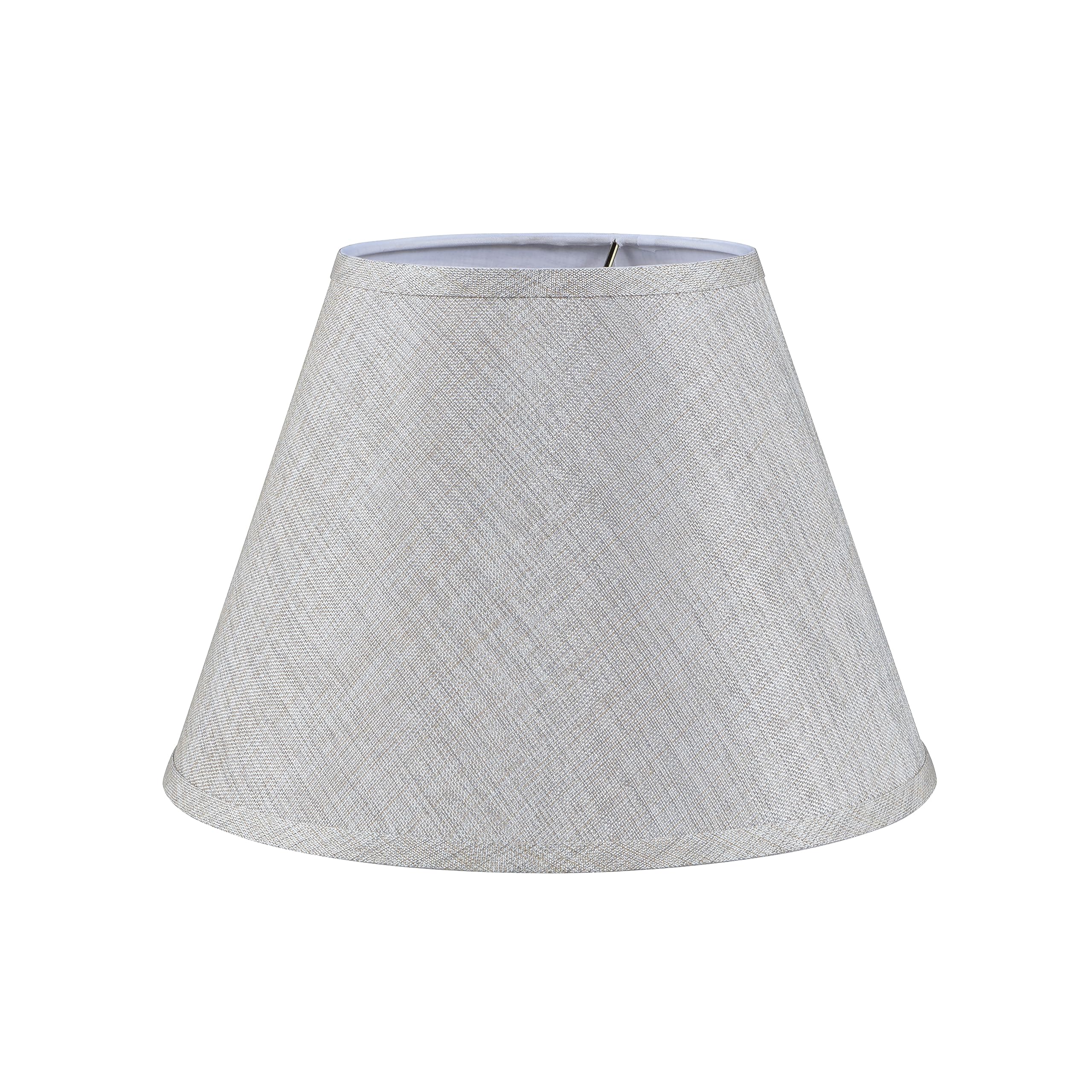 Aspen Creative 32996 Transitional Empire Shape Spider Construction Lamp Shade, Gray, 7&quot; Top x 13&quot; Bottom x 9-1/2&quot; Slant Height