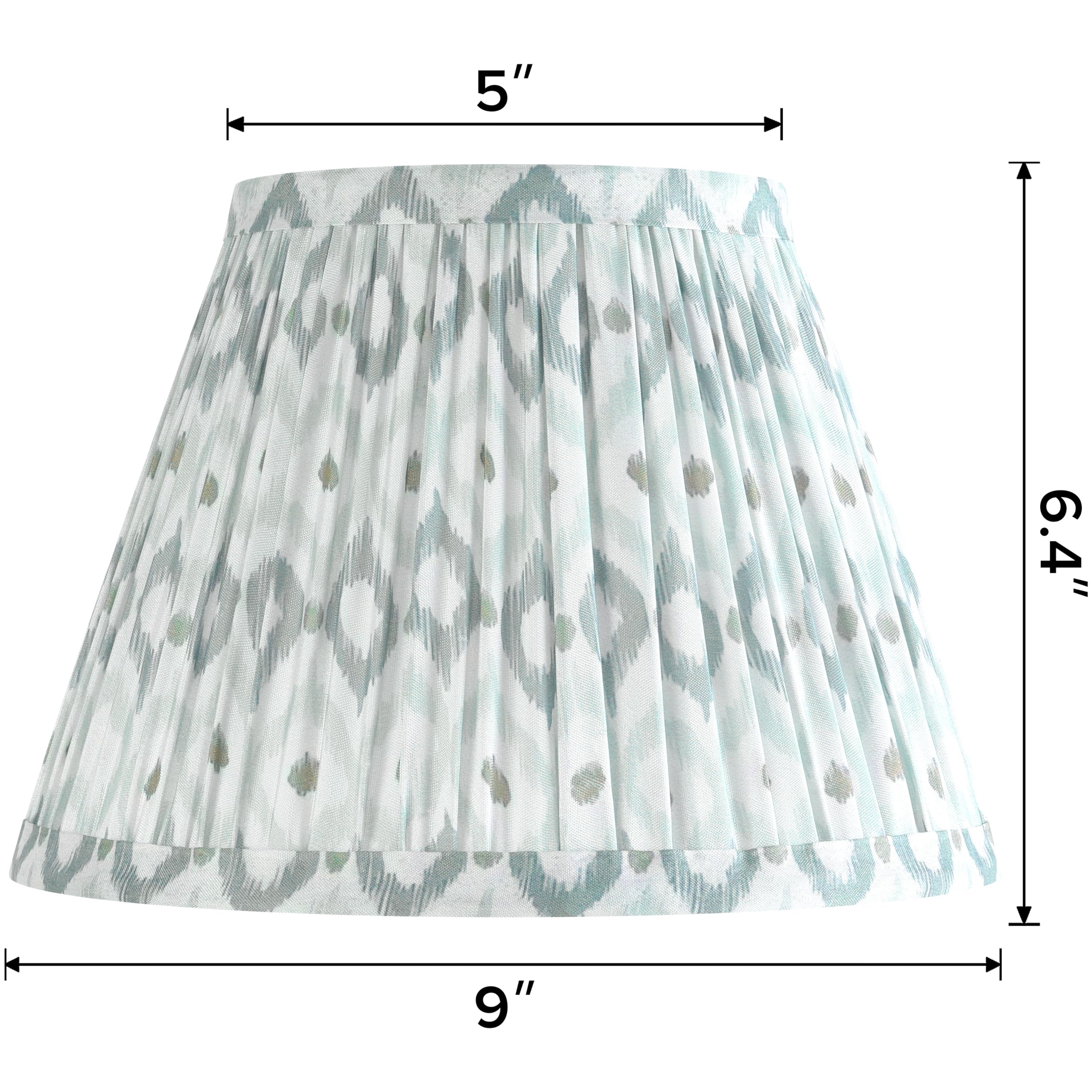 Goso Small Pleated Bell Lamp Shade -5 * 9 * 6.4 In Mini Floral Lampshades For Table Lamps Wall Lamps, Vintage Barrel Shade Spide