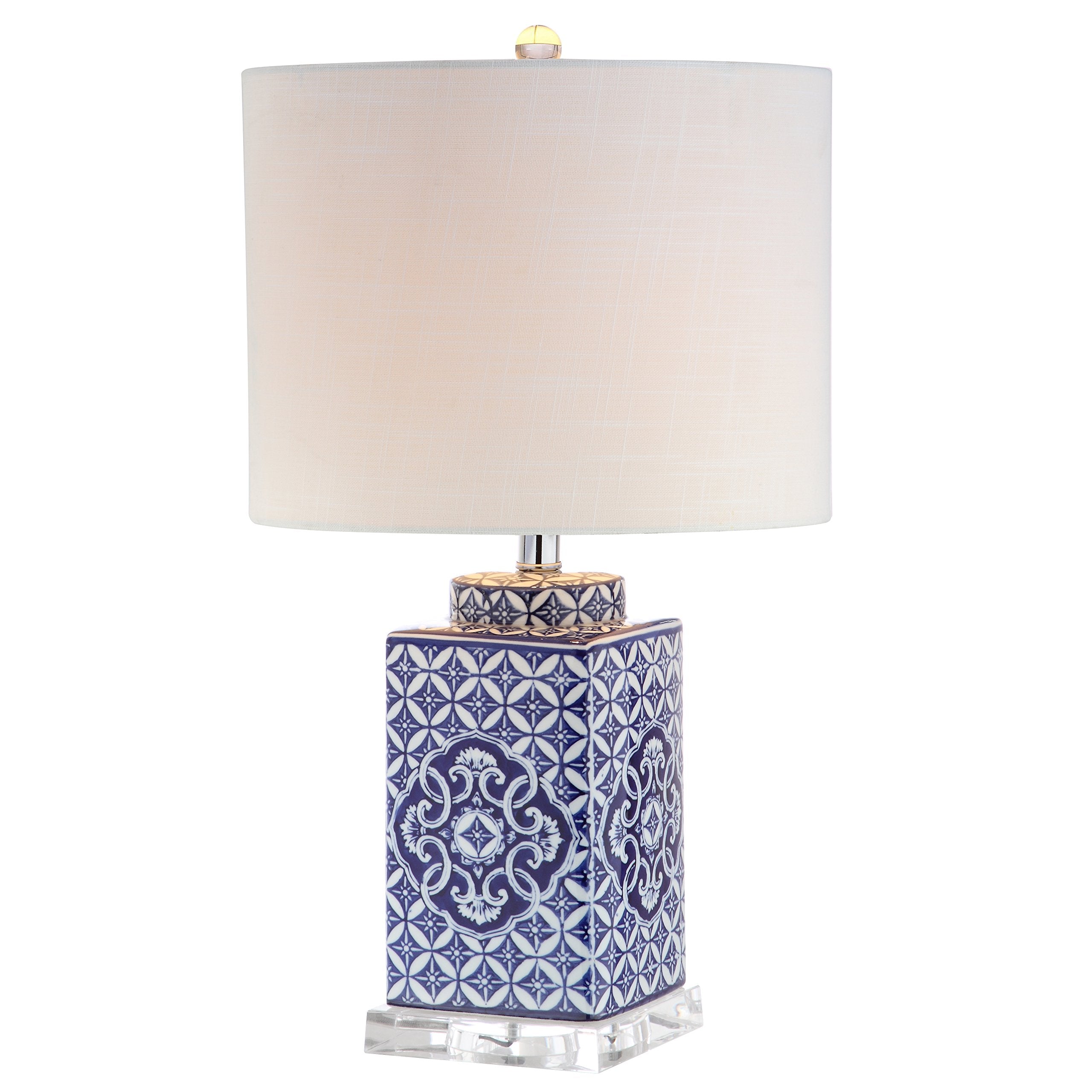 JONATHAN Y JYL3006A Choi 23'' Chinoiserie LED Table Lamp Traditional Bedside Desk Nightstand Lamp for Bedroom Living Room Office