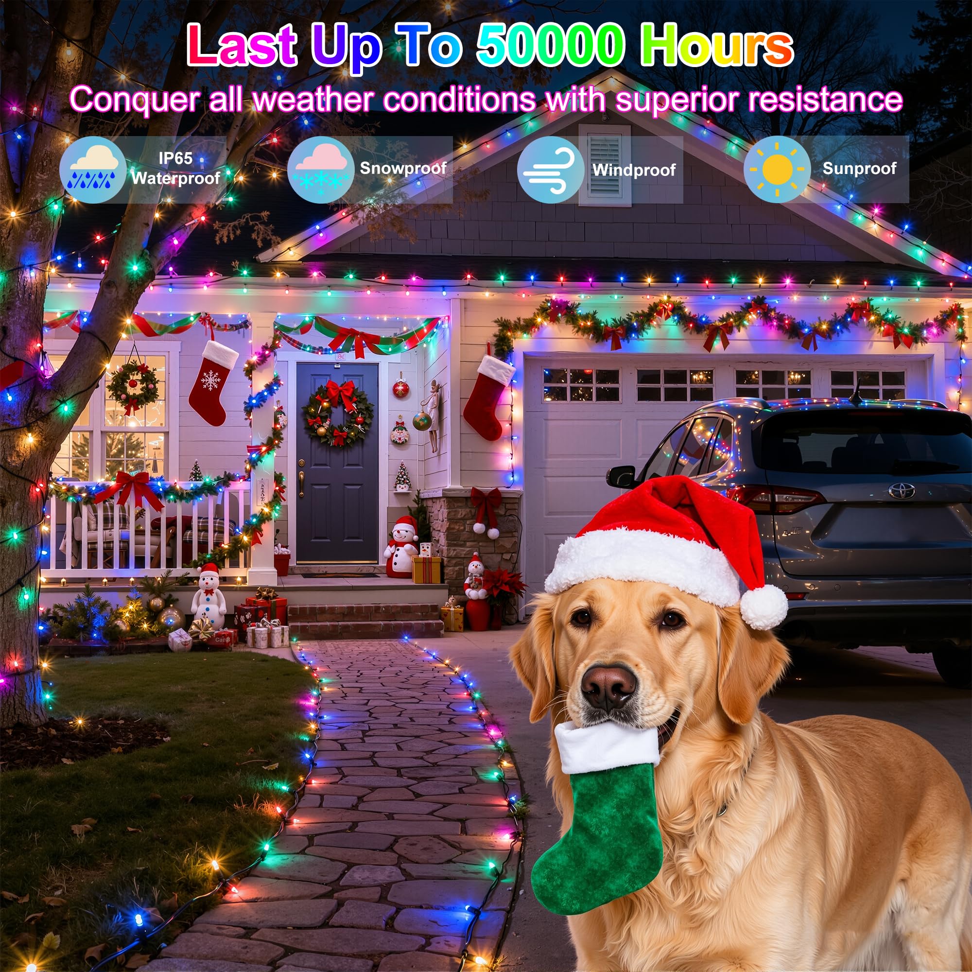 1500Led Christmas Lights Outdoor Use  470Ft 12 Modes Multicolor Led String Lights With Timer Dimmable  Waterproof Christmas Lights For Tree Wedding Xmas Patio Balcony Garden Decor Multicolor