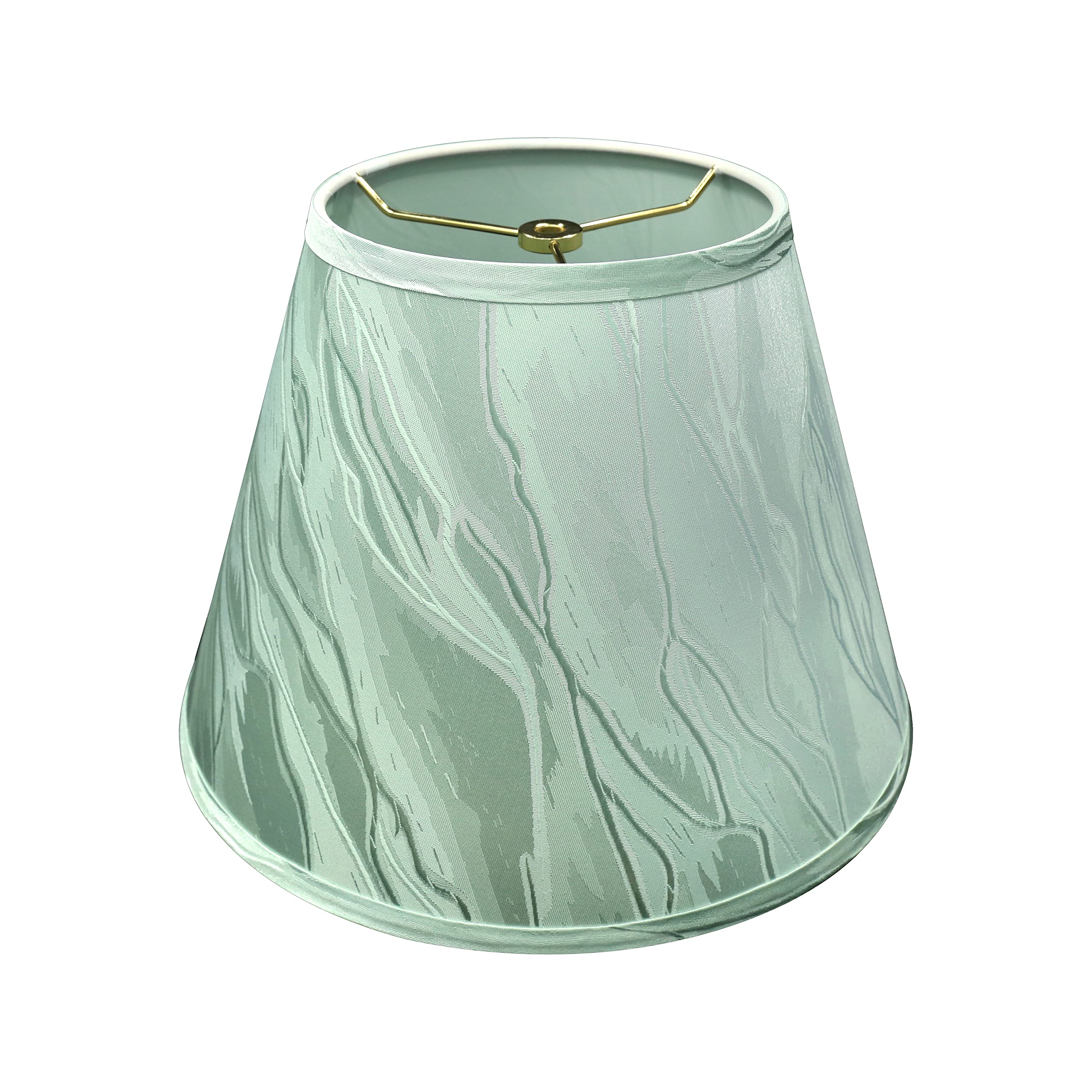 Aspen Creative Lamp Shade, Transitional Empire Shape, Light Green, 7in Top x 13in Bottom x 9-1/2in Slant Height, Model 32691A