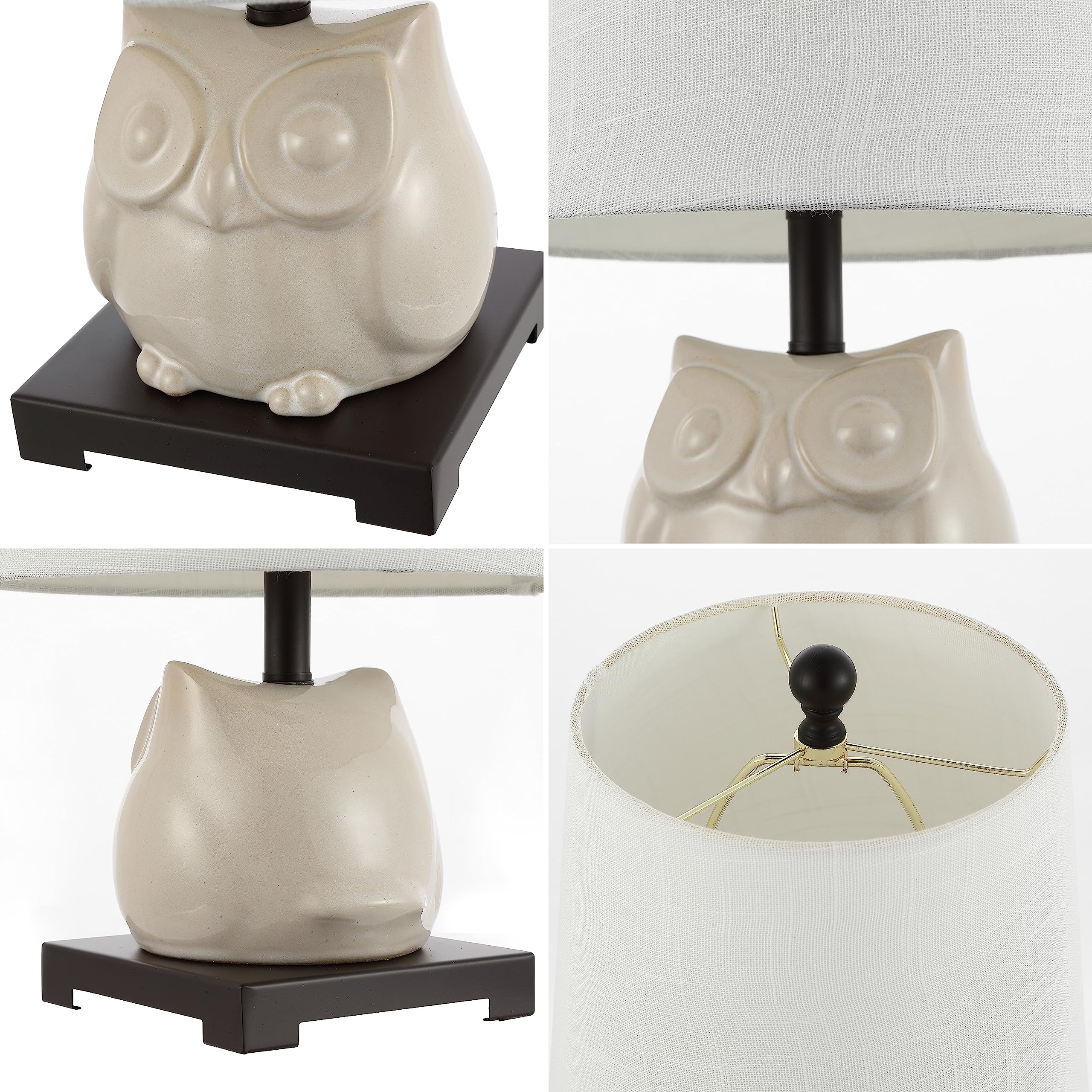 Jonathan Y Jyl3014B Justina 16'' Ceramic Mini Led Table Lamp, Cottage,Transitional For Bedroom, Living Room, Office, Kids Room,