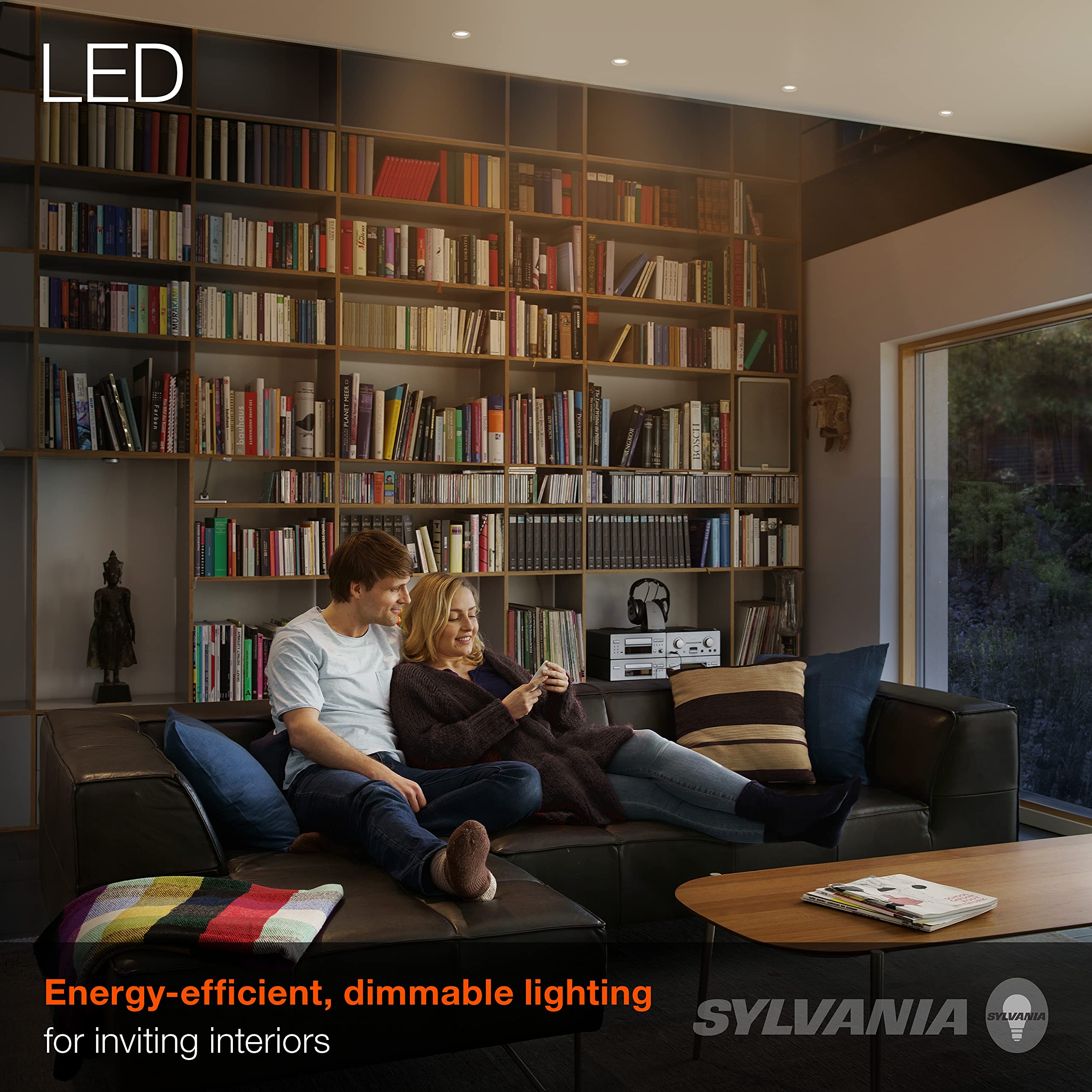 LEDVANCE SYLVANIA R20 LED Flood Light Bulb, 5W (50W Equivalent), Dimmable, Soft White, 325 Lumens, 2 Pack, E26 Base