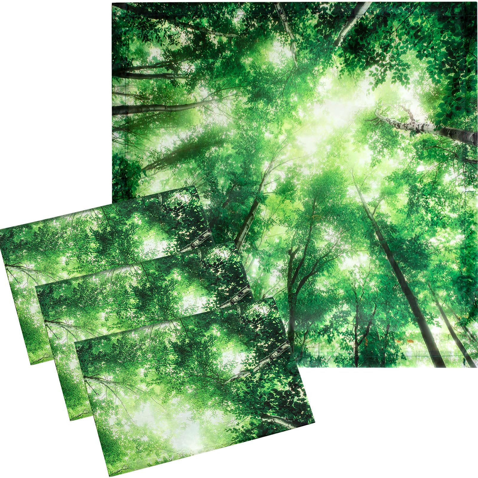 VIHOSE Fluorescent Light Covers, 2x2 Feet, Magnetic Filters for Glare Reduction, Forest Color, Model c86190b1-1117-4c00-adb2