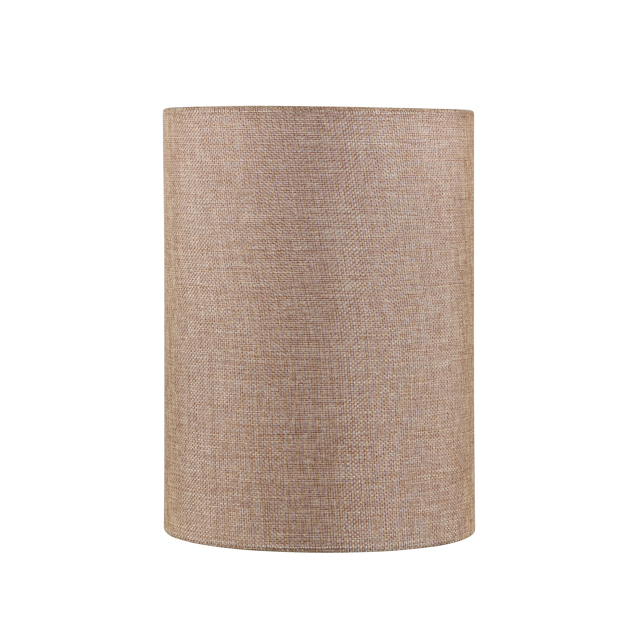 Aspen Creative 31621 Transitional Drum Shape Spider Construction Lamp Shade In Brown, (8&quot; X 8&quot; X 11&quot;)