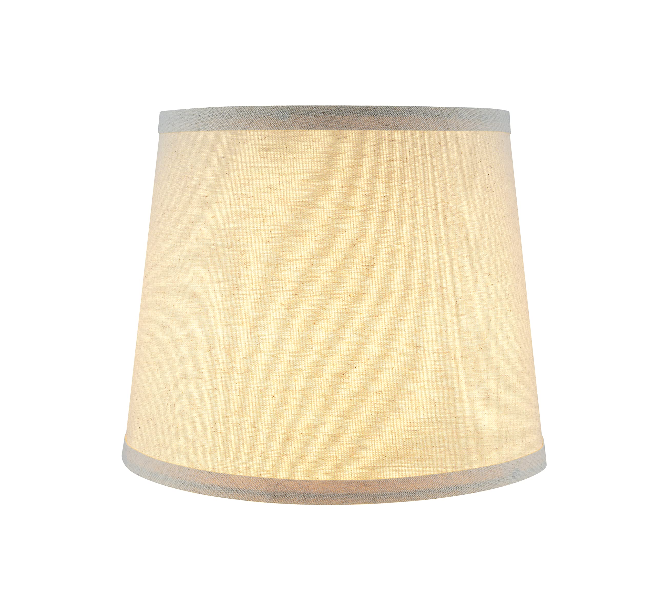 Aspen Creative 38006-2, Empire Collapsible Spider Lamp Shade, Oatmeal, 9 Top x 11 Bottom x 9 Slant Height, Set of 2