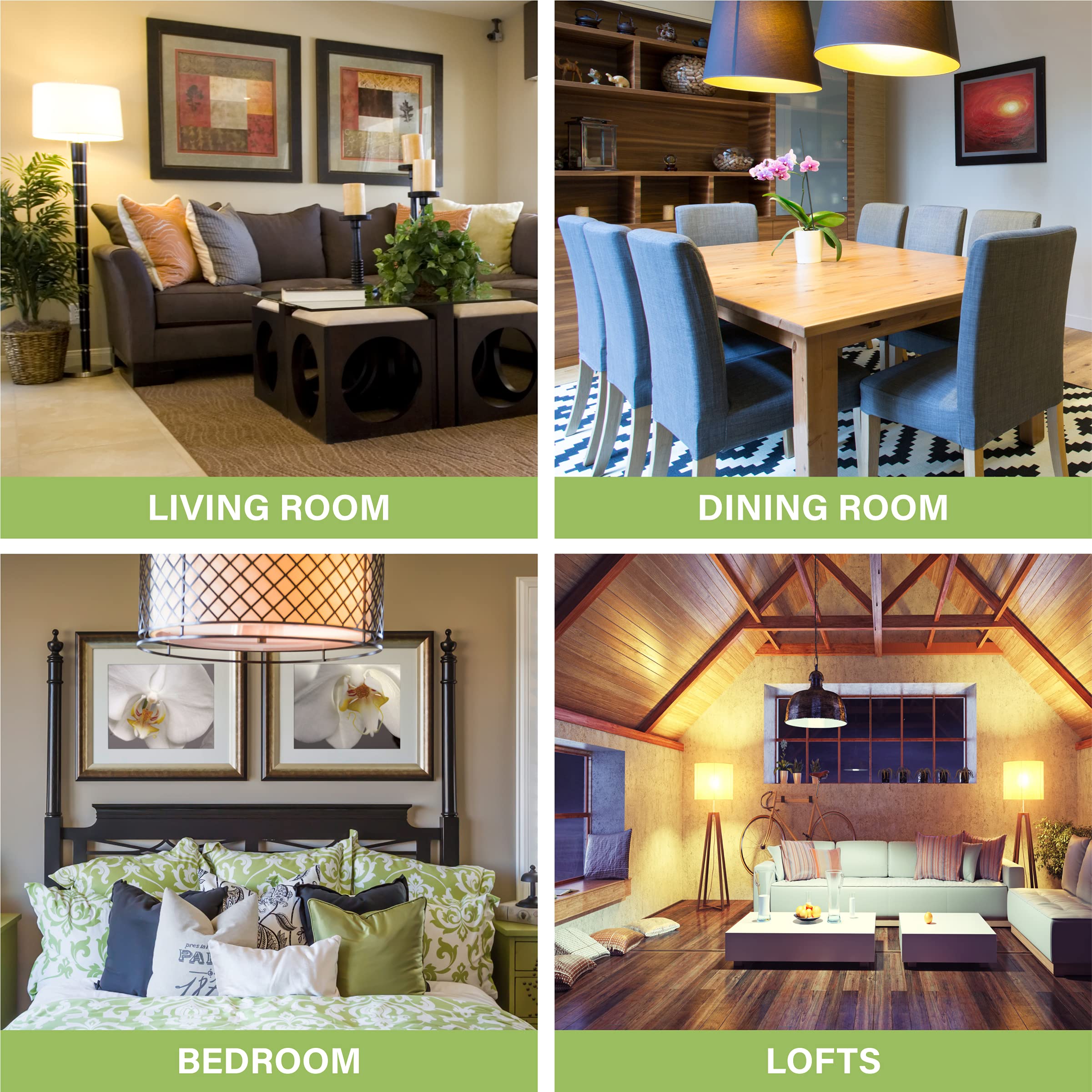 Sigalux Led Light Bulbs 60 Watt Equivalent A19 Standard Light Bulbs 2700K Warm, Non-Dimmable Energy Efficient 9.5W Led Soft Whit