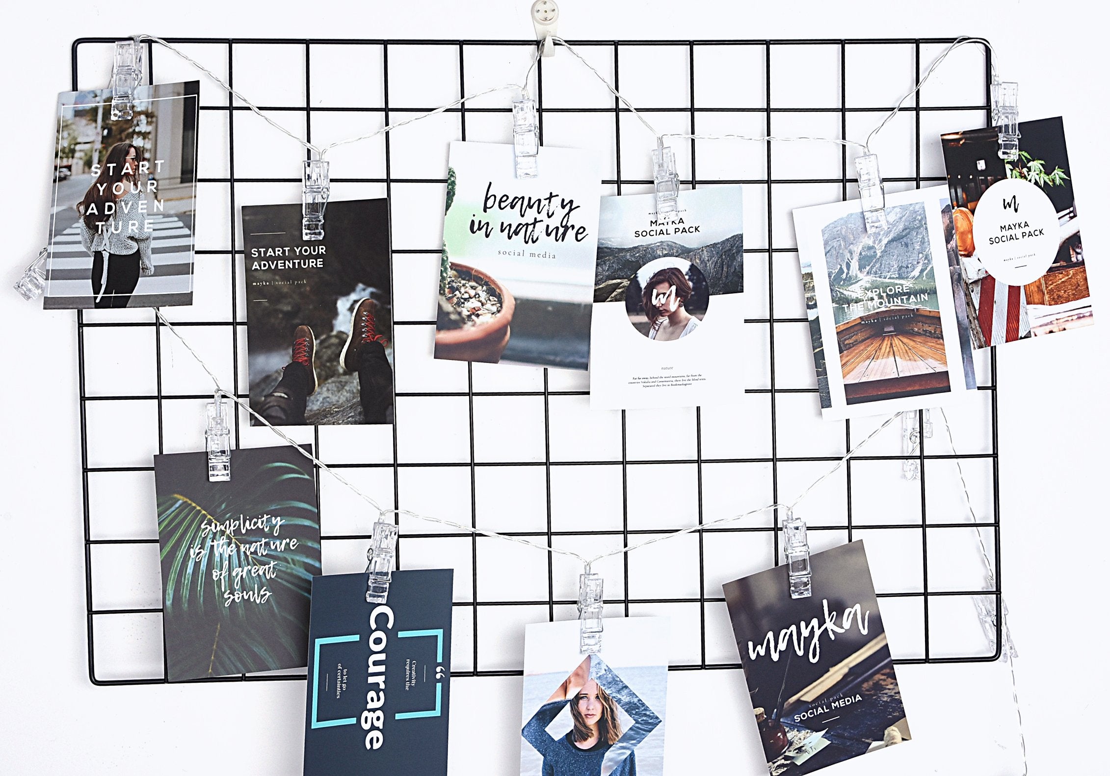 Aostar Photos Clips String Lights 20 Led Battery Operated Fairy String Lights For Bedroom Hanging Photos, Room Decor For Teen Girls, Thanksgiving Christmas Wedding Decorations(10Ft Warm White)