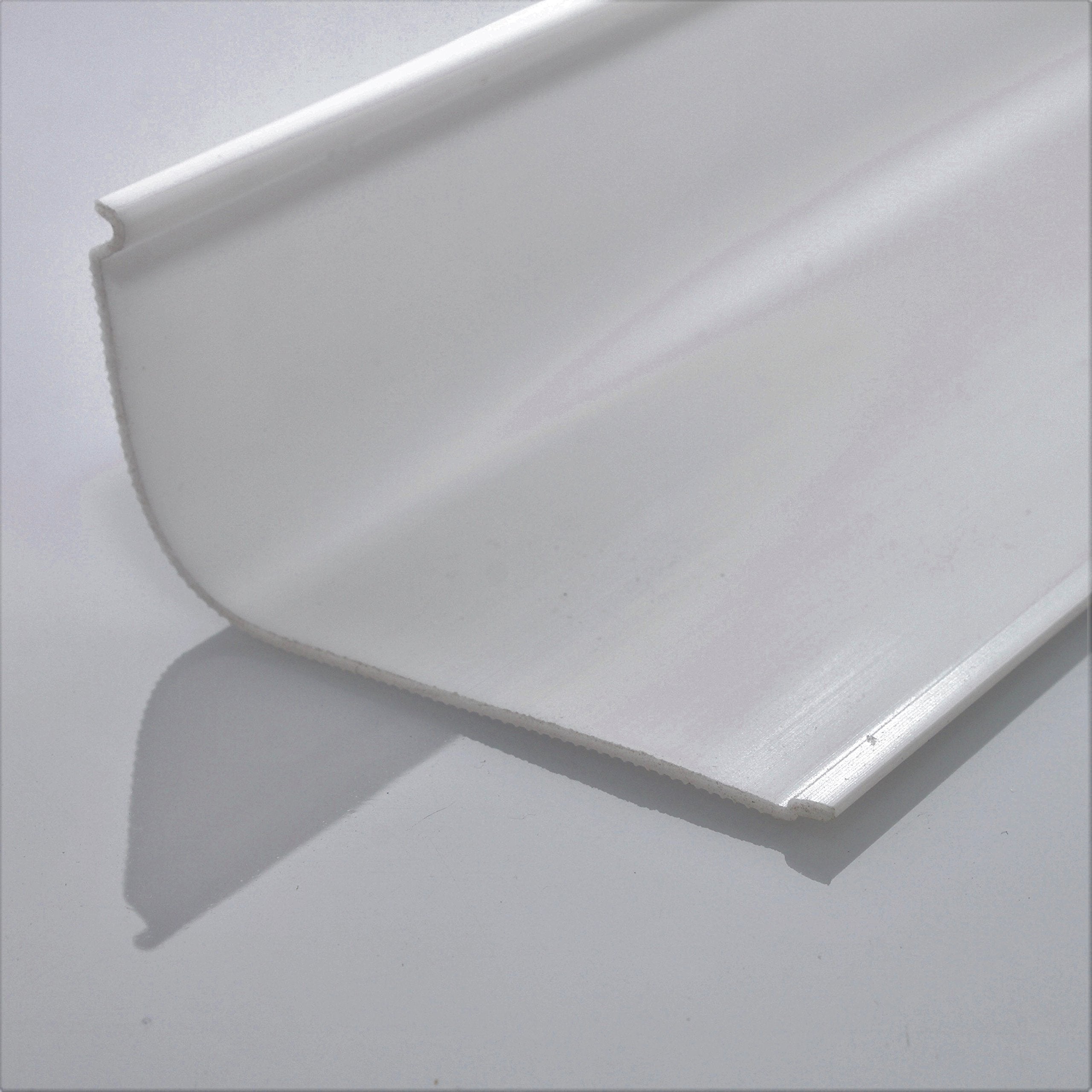 Beam Lighting Under Cabinet Light Cover Replacement | White Ribbed Acrylic Diffuser (Curved, 36&quot;)