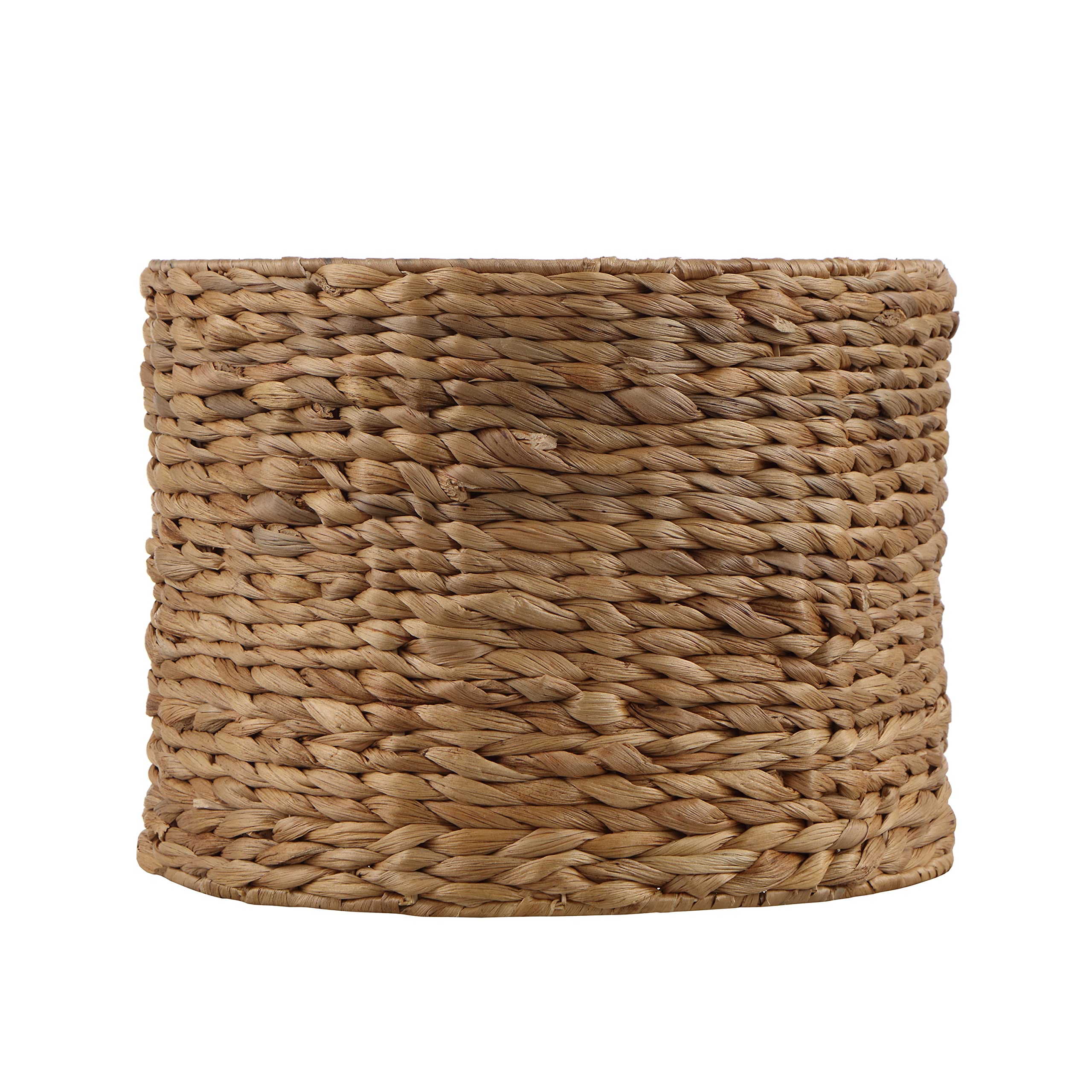 Aspen Creative 31605, Water Hyacinth Spider Drum Shade, 12&quot; Top x 12&quot; Bottom x 9&quot; Height